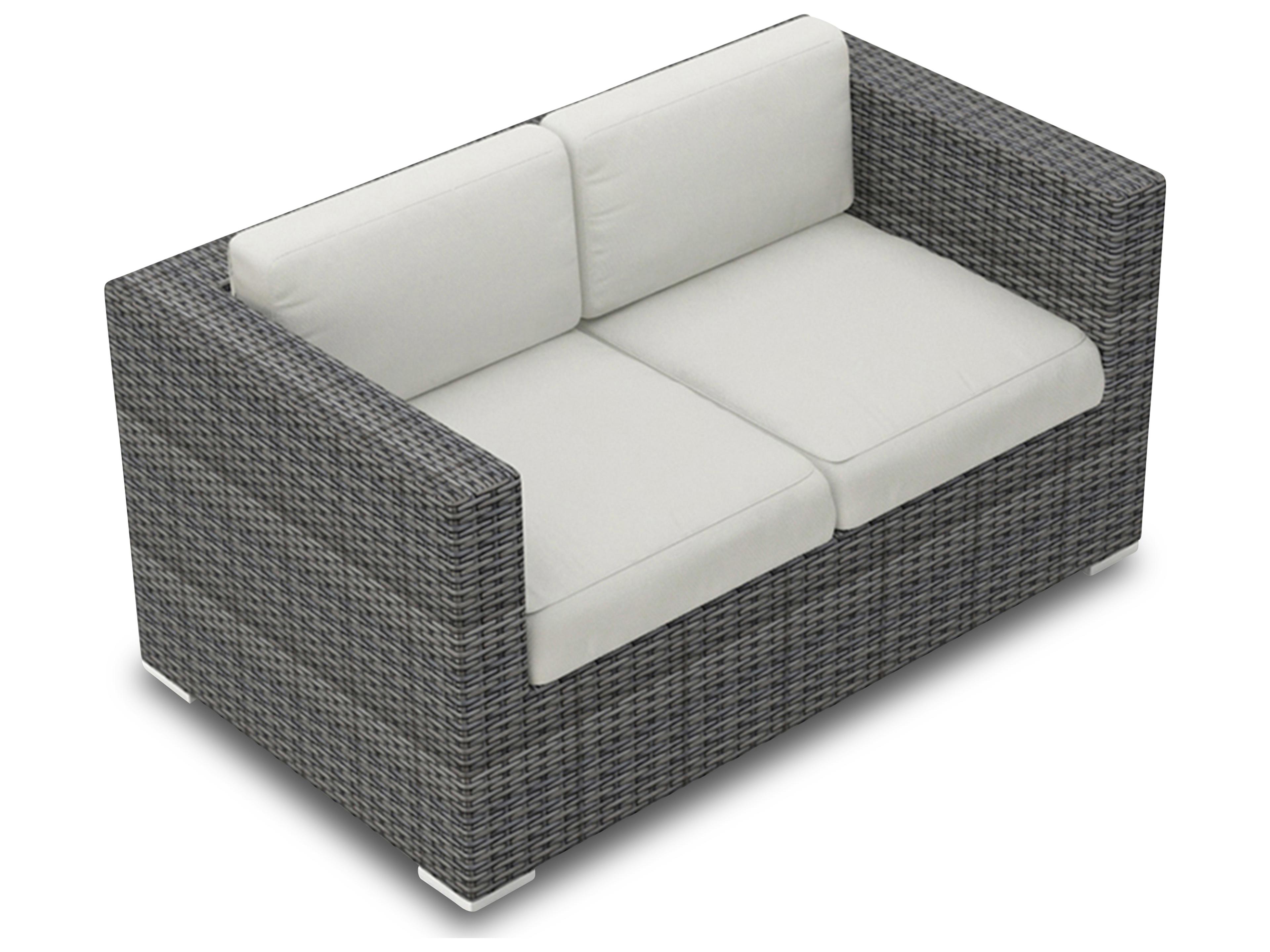 Harmonia Living District Wicker Outdoor Loveseat