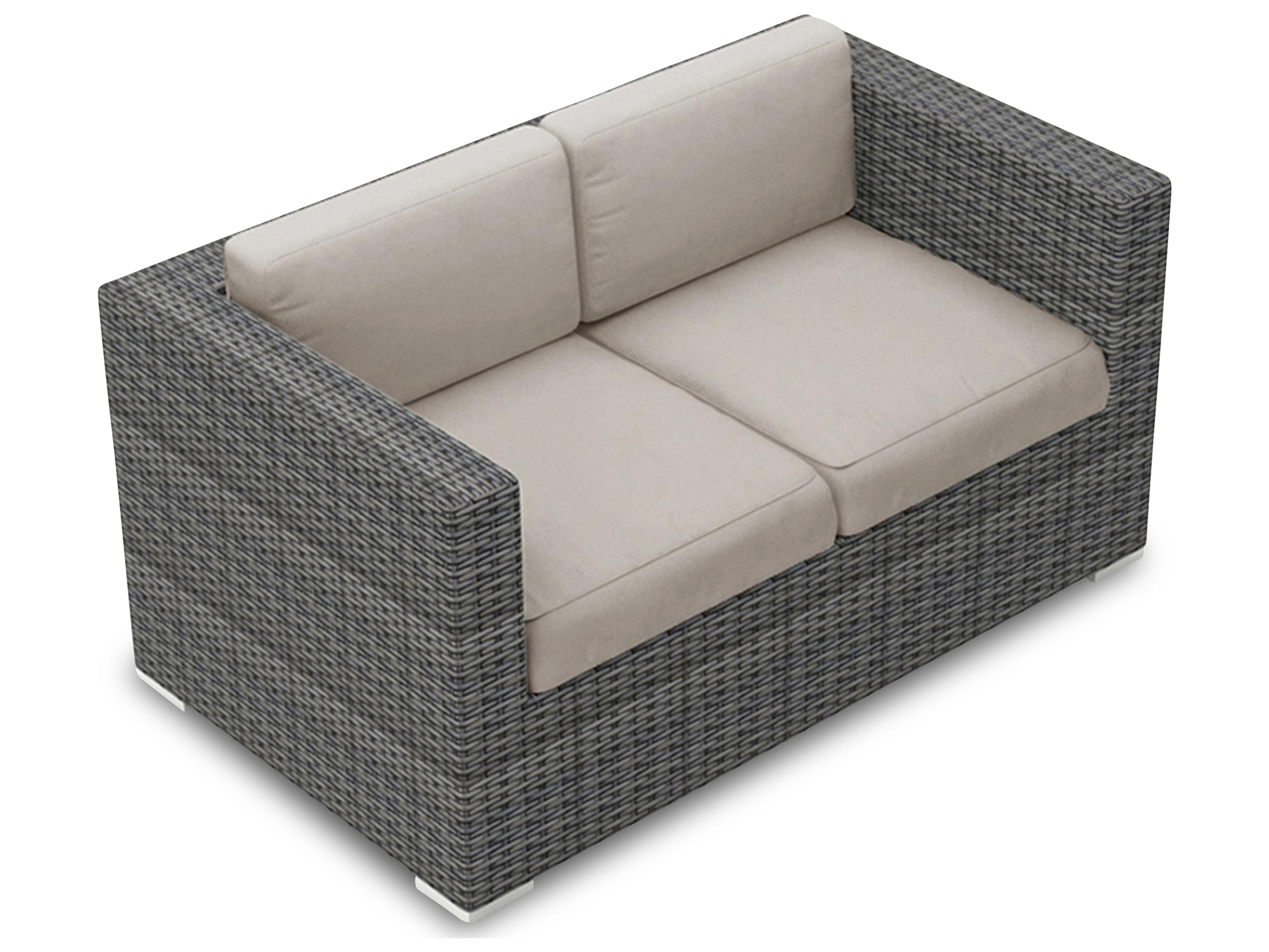 Harmonia Living District Wicker Outdoor Loveseat