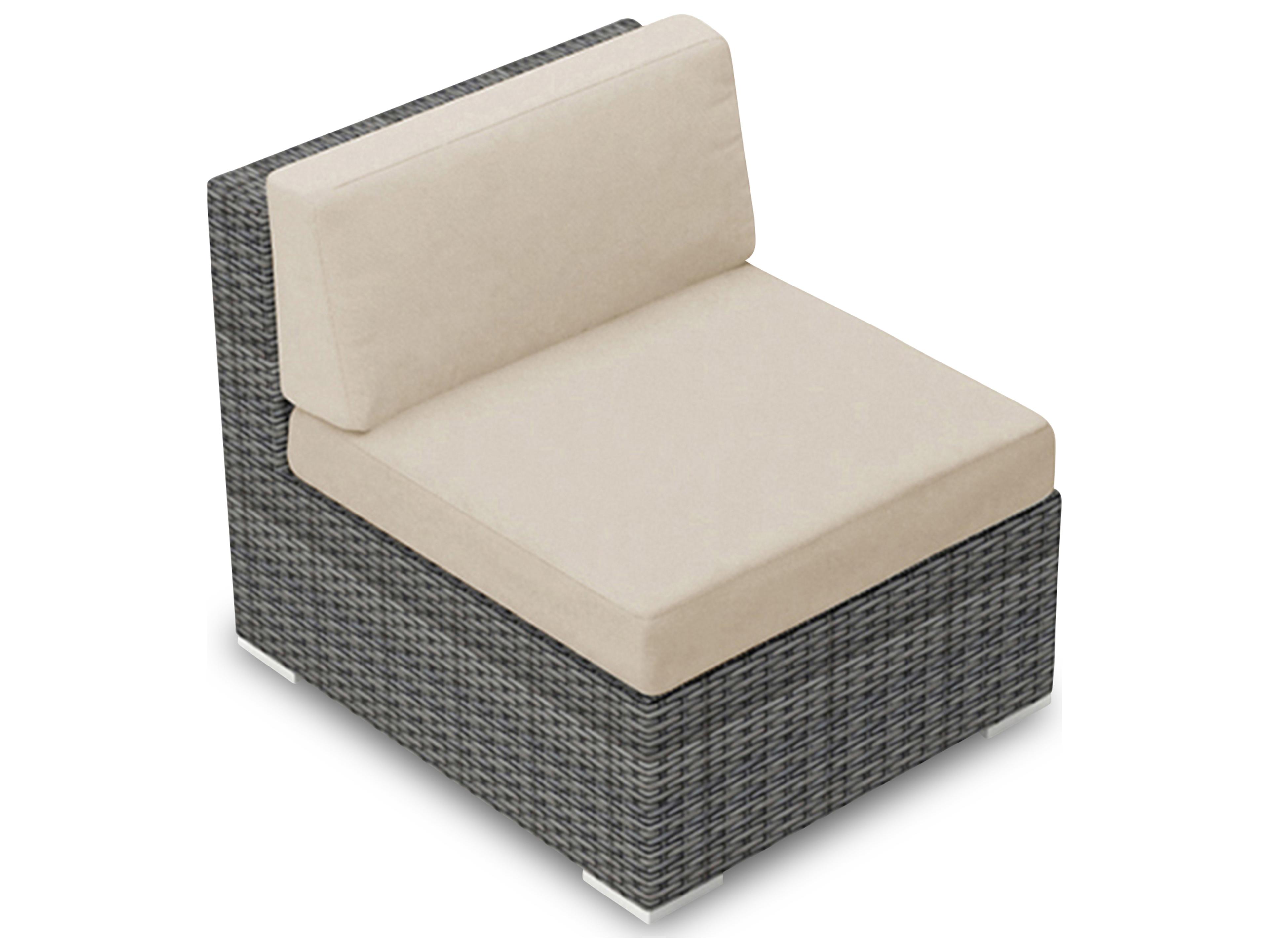 Harmonia Living District Wicker Modular Patio Lounge Chair
