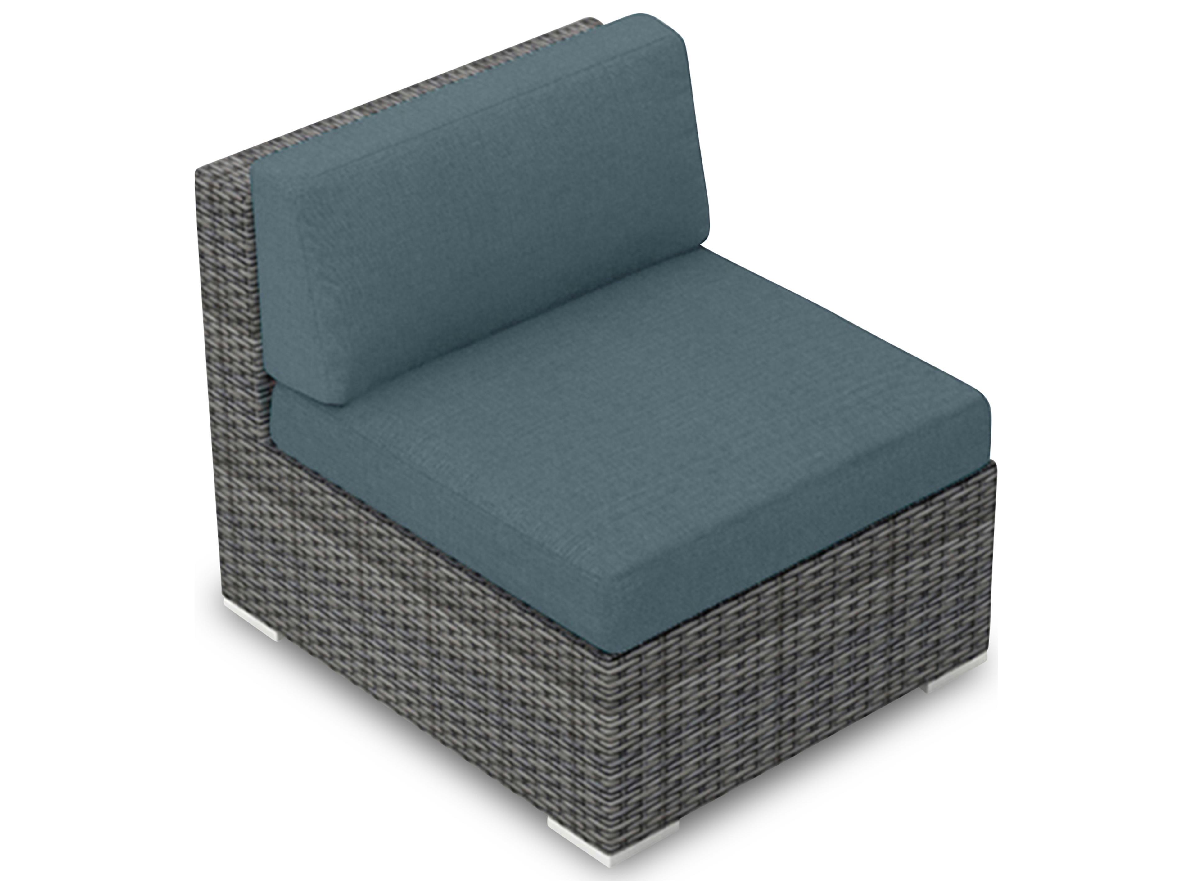 Harmonia Living District Wicker Modular Patio Lounge Chair
