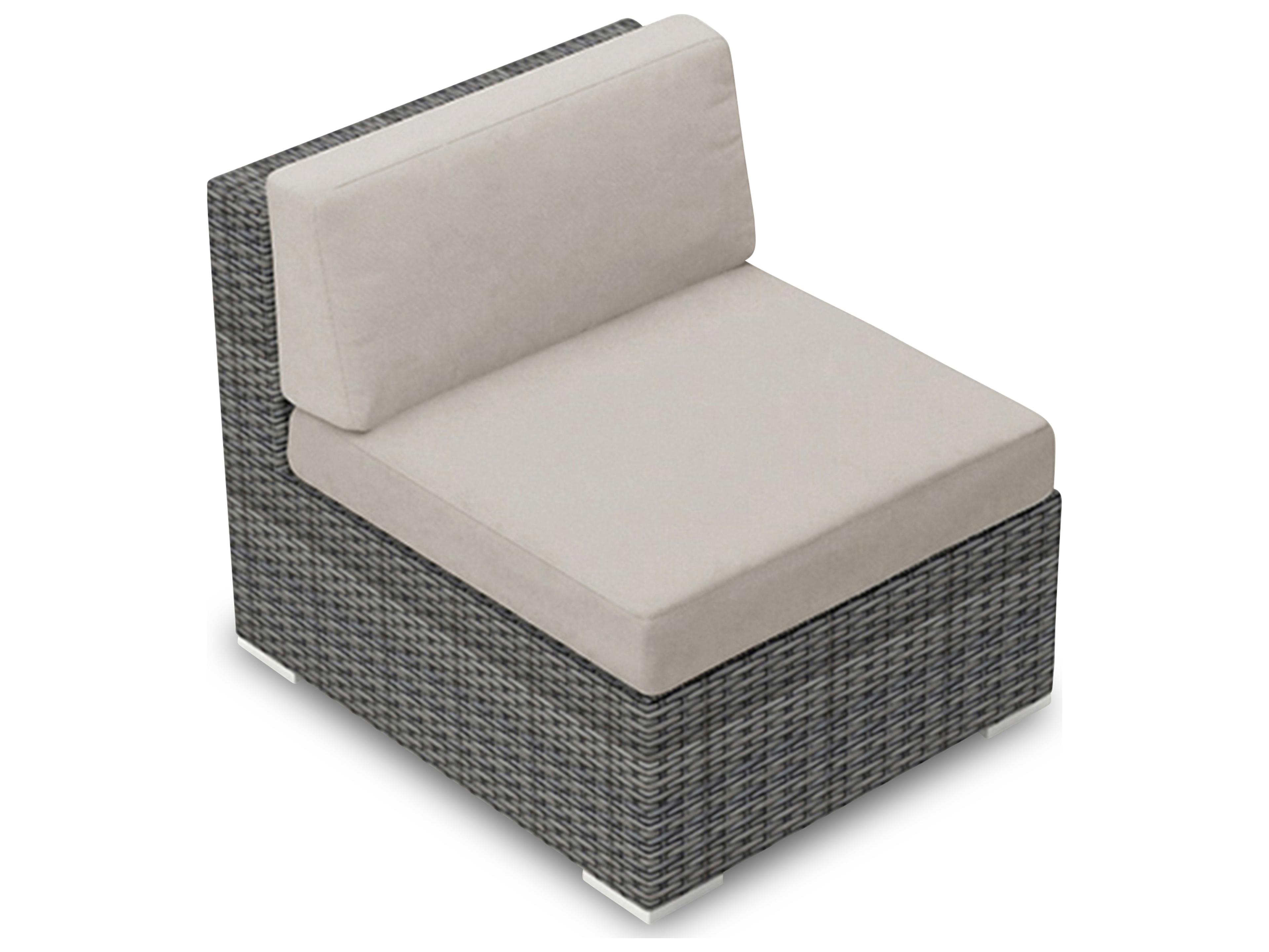 Harmonia Living District Wicker Modular Patio Lounge Chair