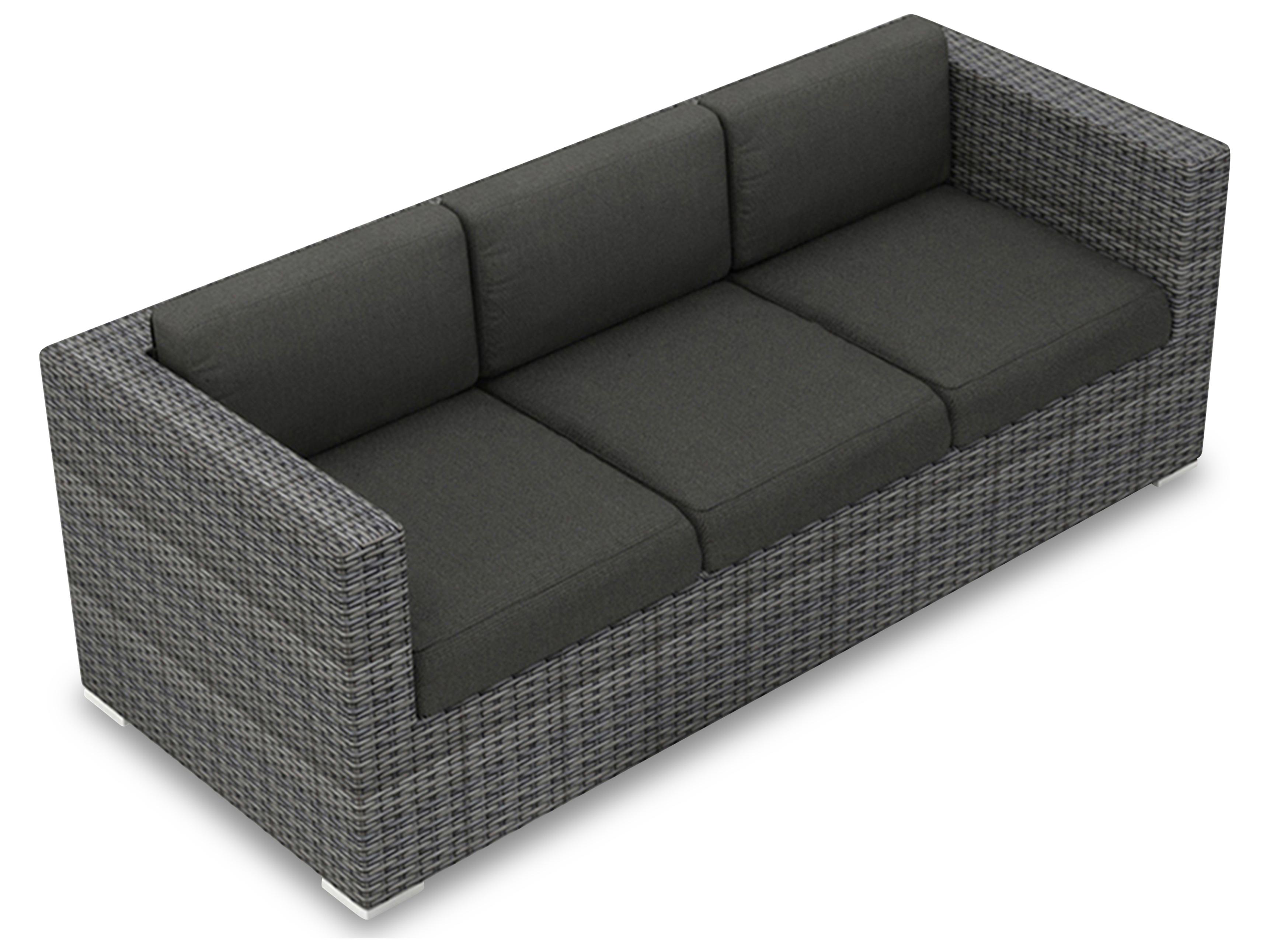 Harmonia Living District Wicker Patio Sofa