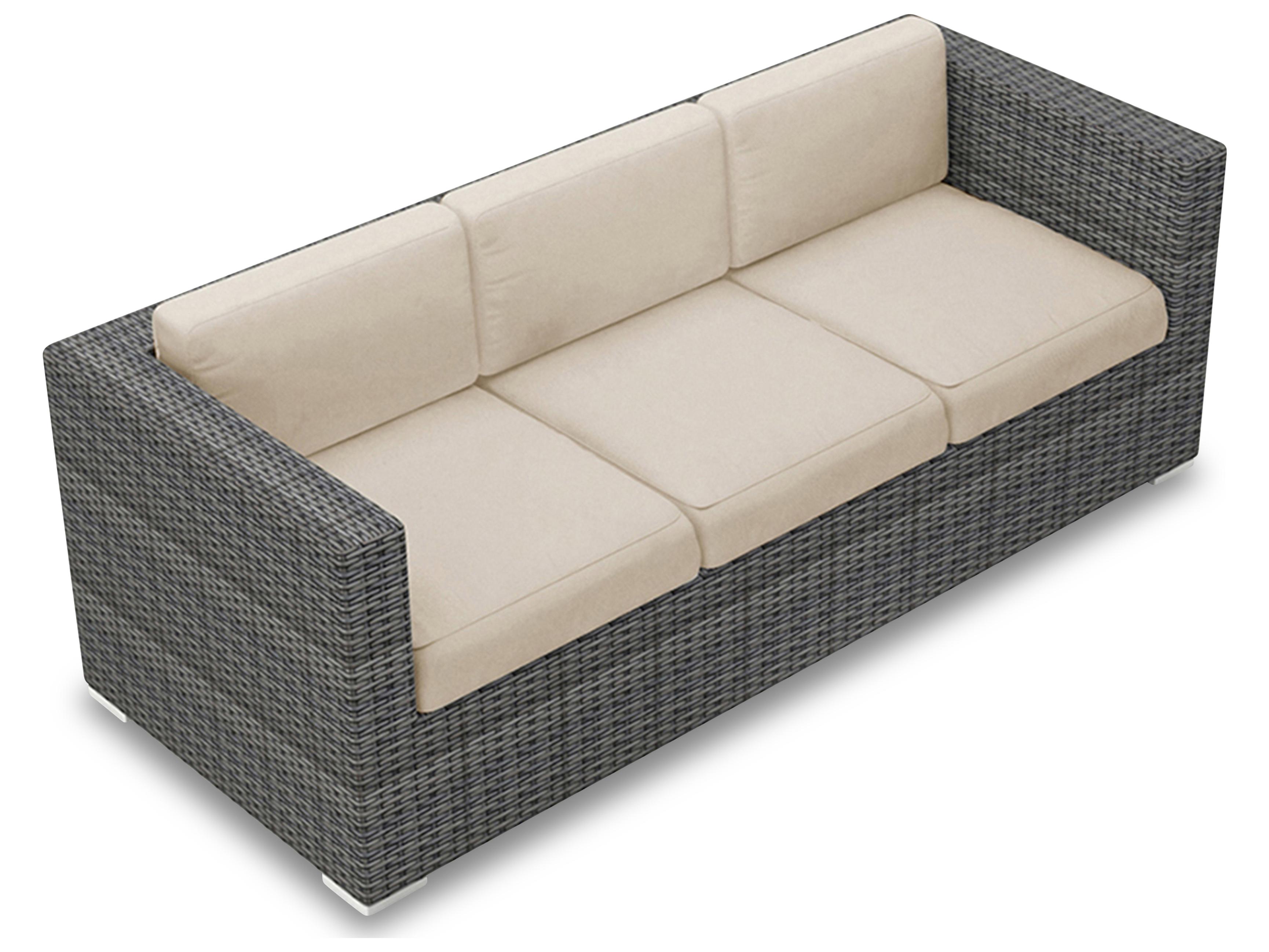 Harmonia Living District Wicker Patio Sofa