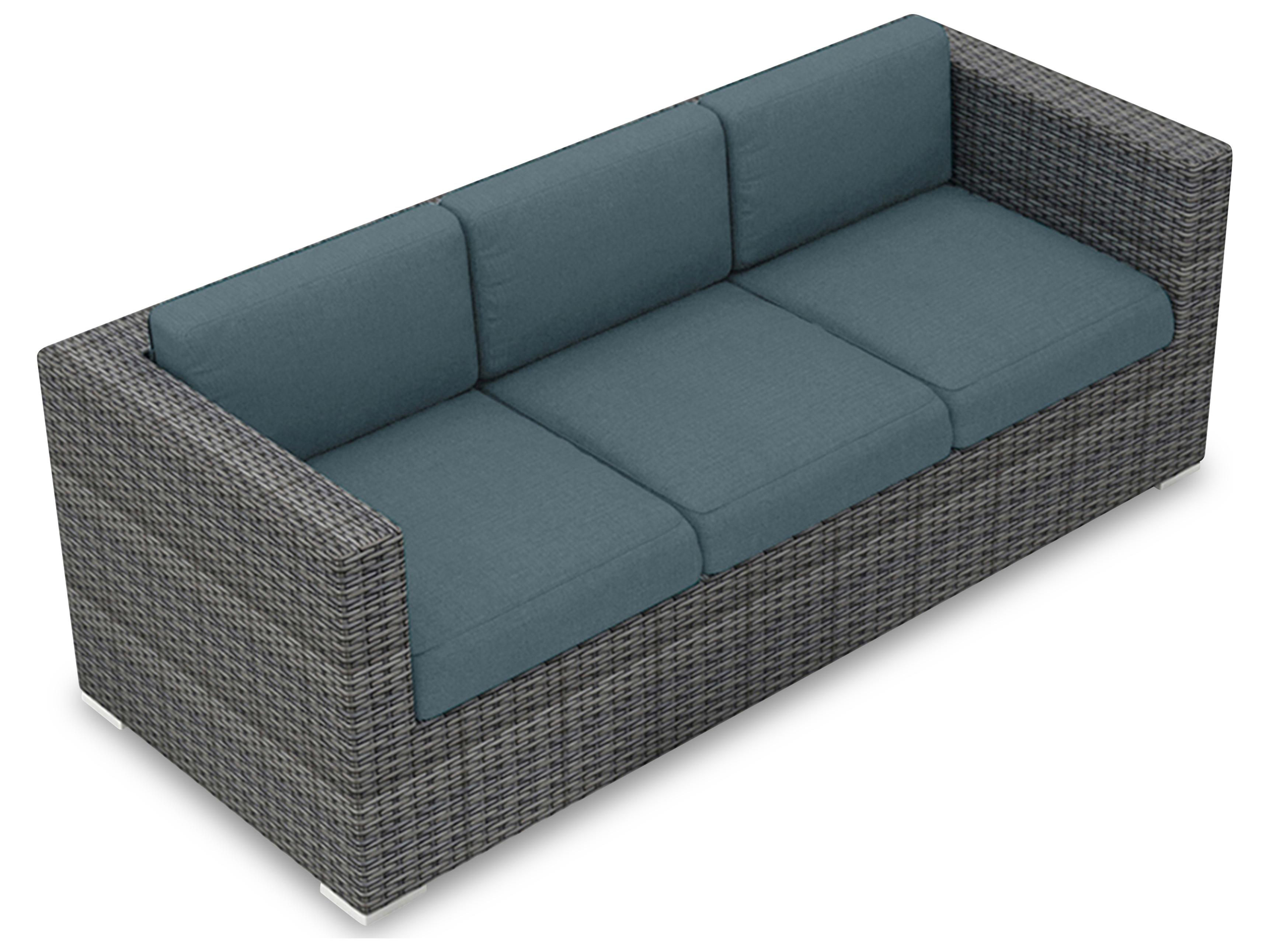 Harmonia Living District Wicker Patio Sofa
