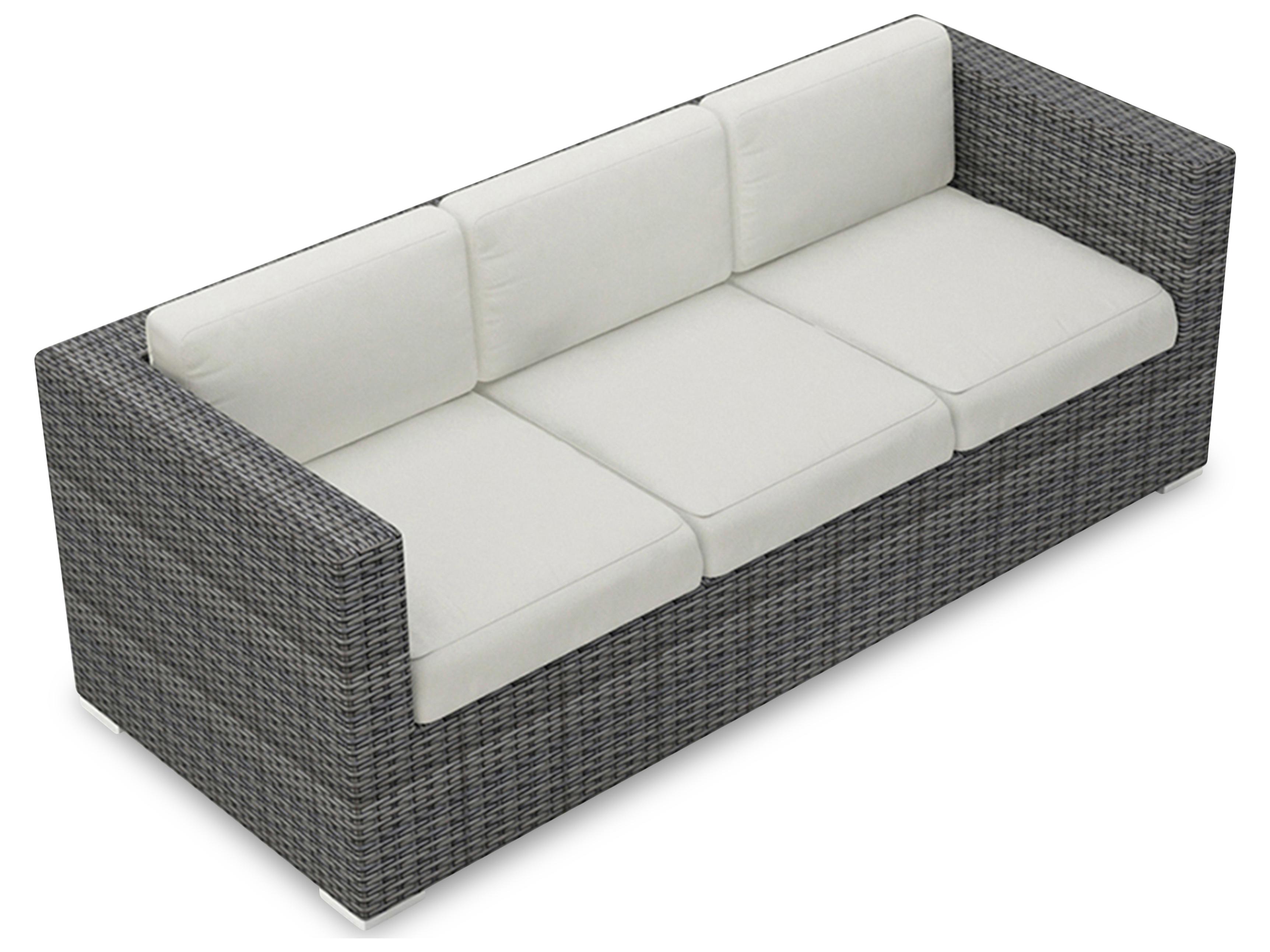 Harmonia Living District Wicker Patio Sofa