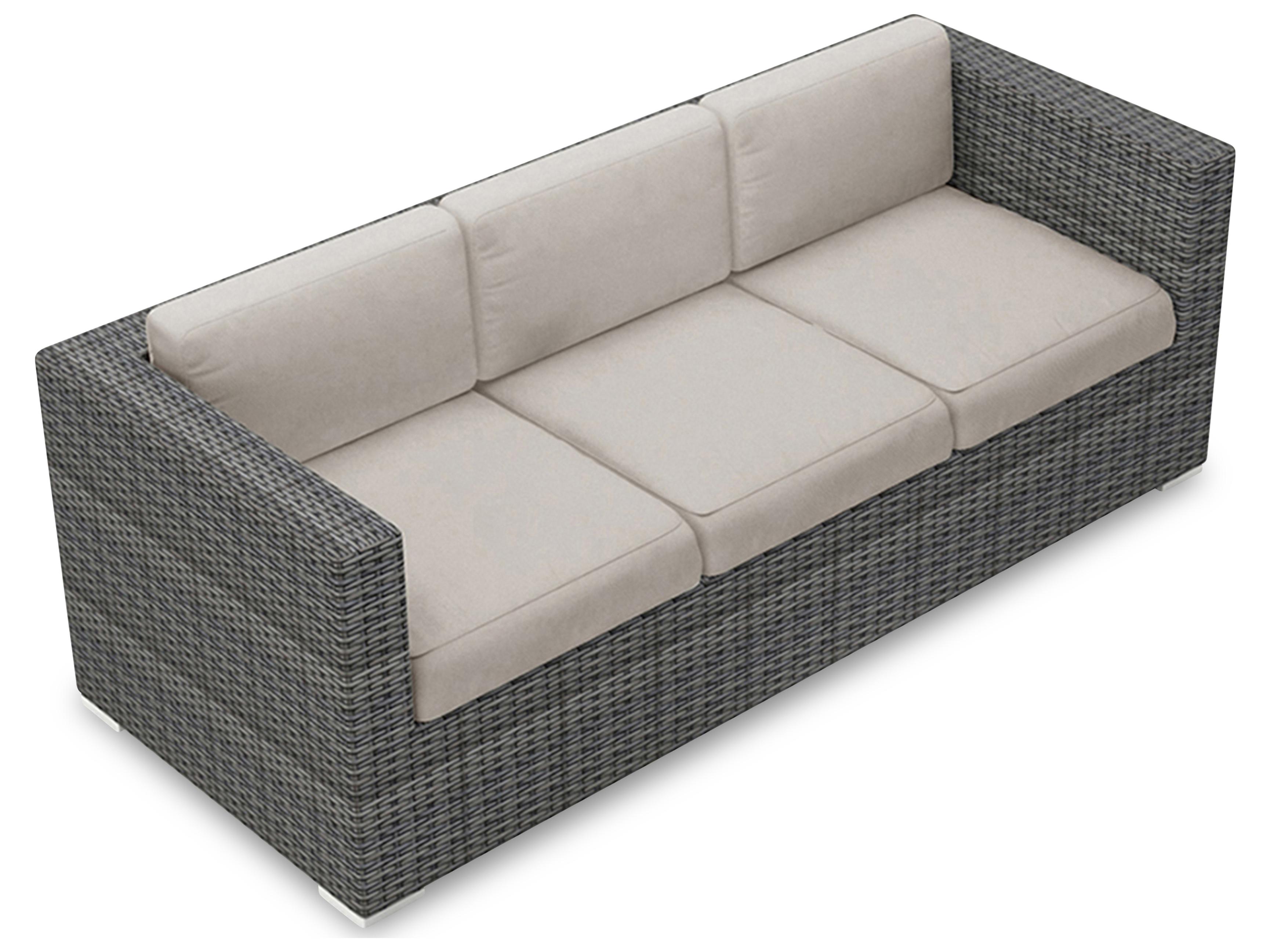 Harmonia Living District Wicker Patio Sofa