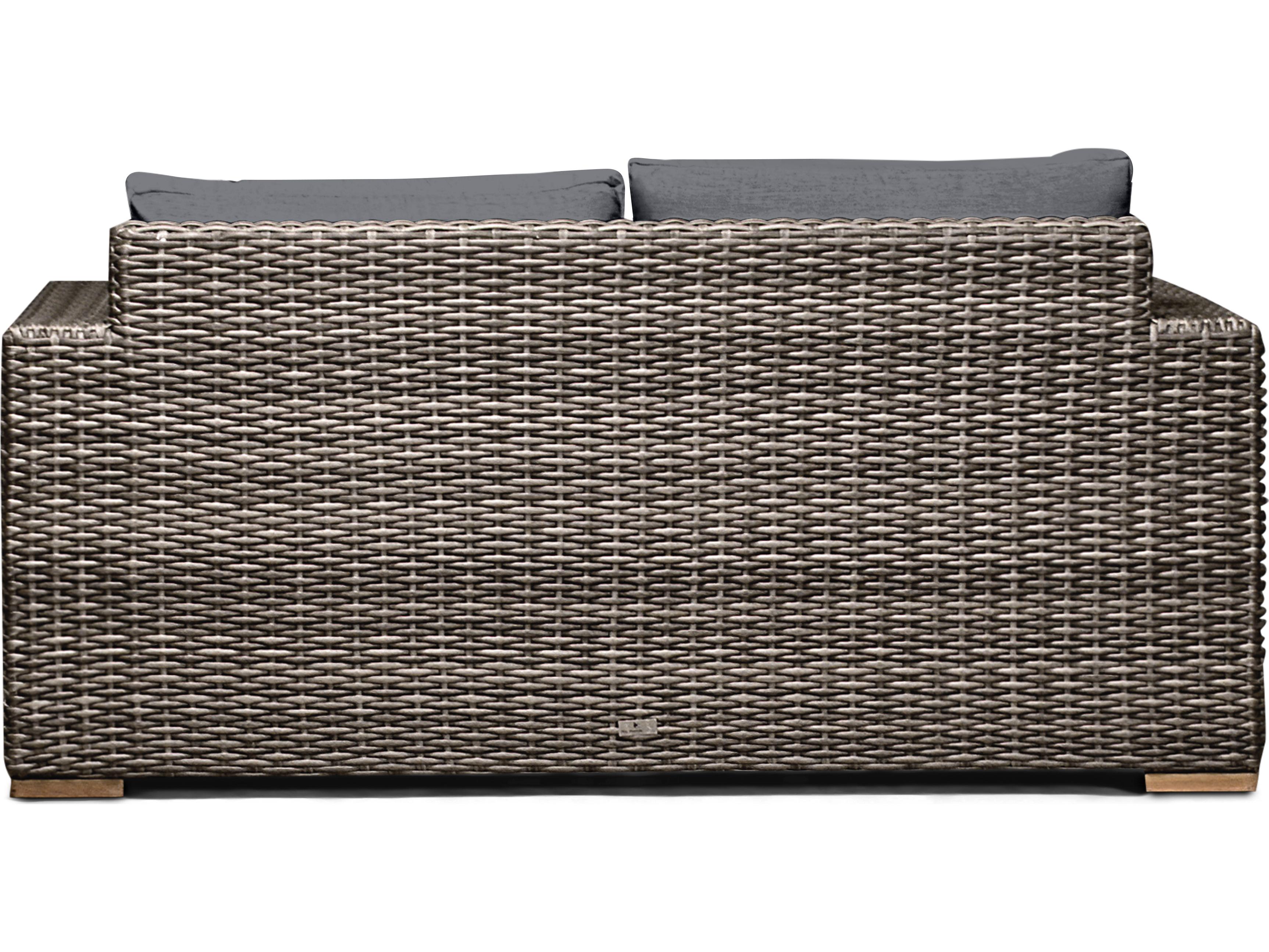 Harmonia Living Viento Wicker Patio Loveseat