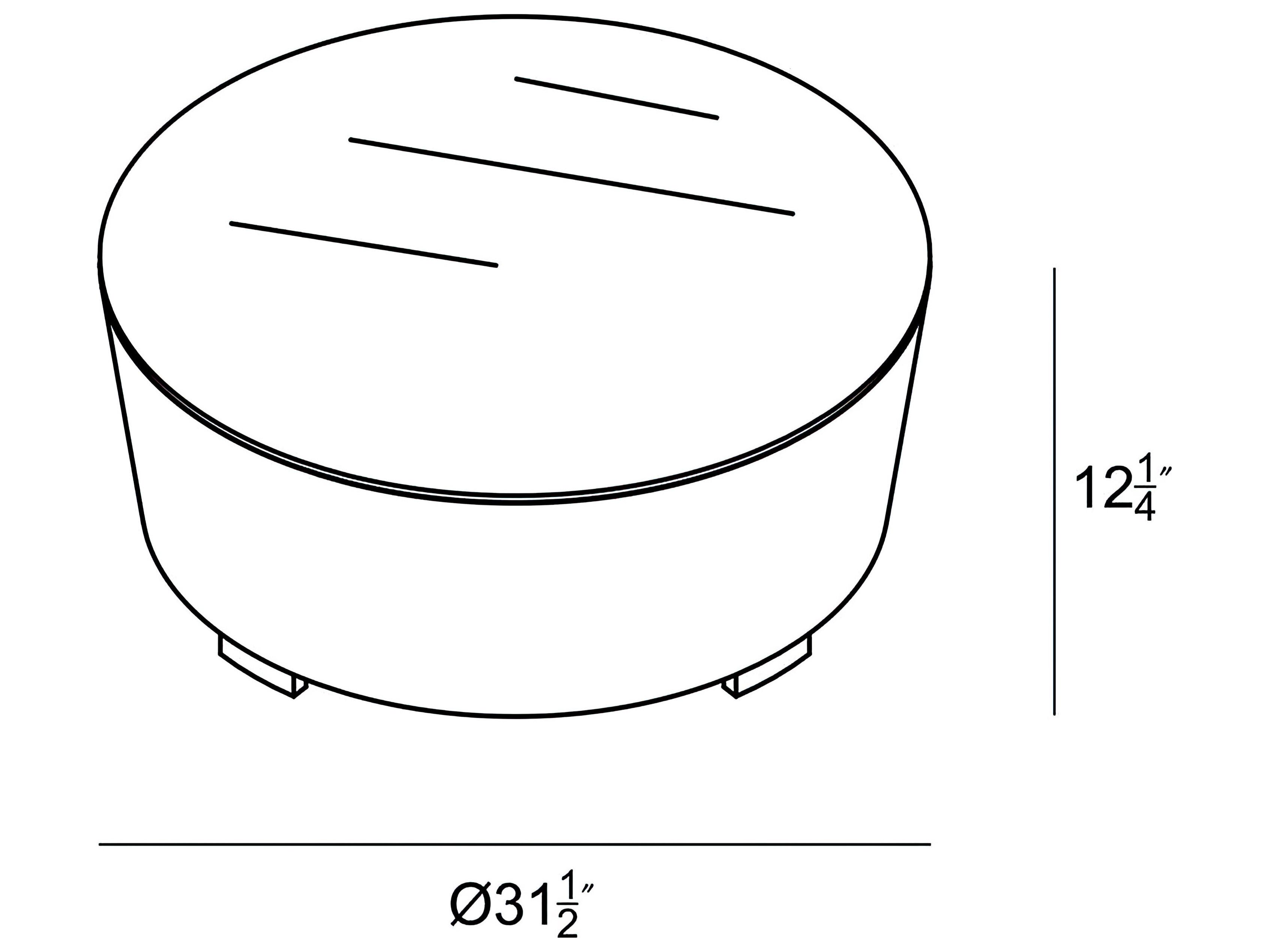 Harmonia Living Viento Wicker Round Glass Top Coffee table