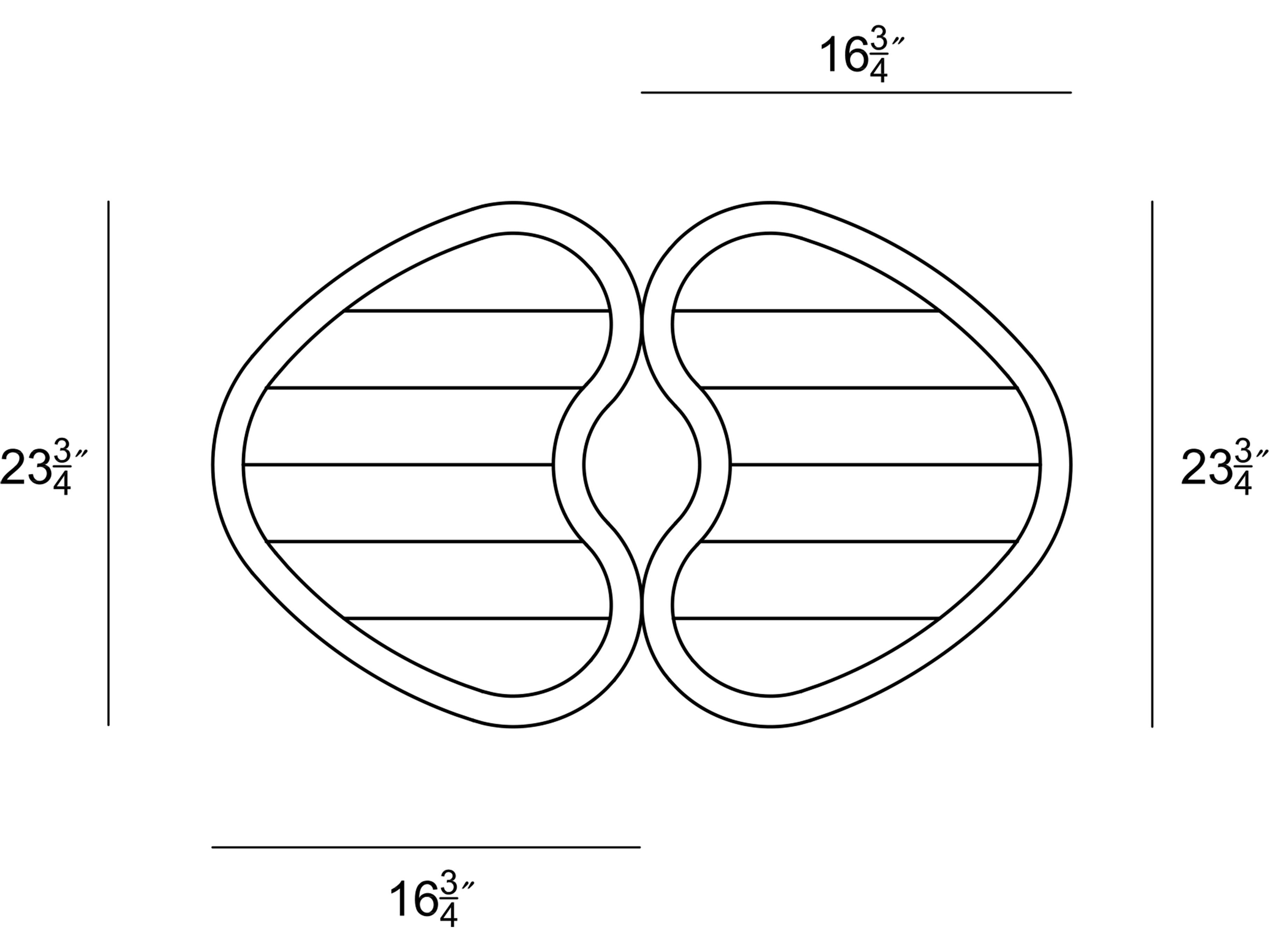 Harmonia Living Fifties Teak 2 Piece End table Set