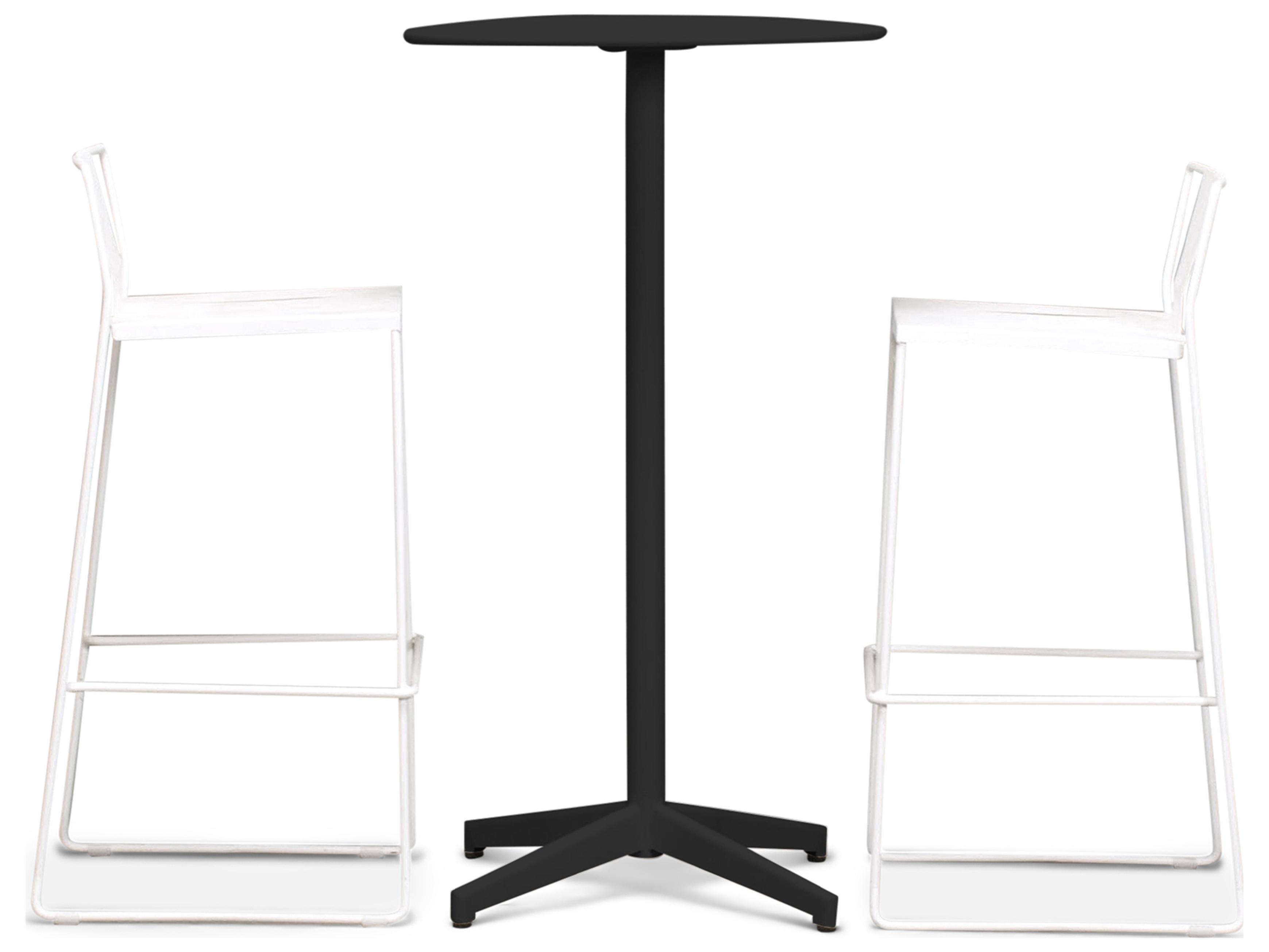 Harmonia Living Frank Steel Matte Coal 3 Piece Bar Set