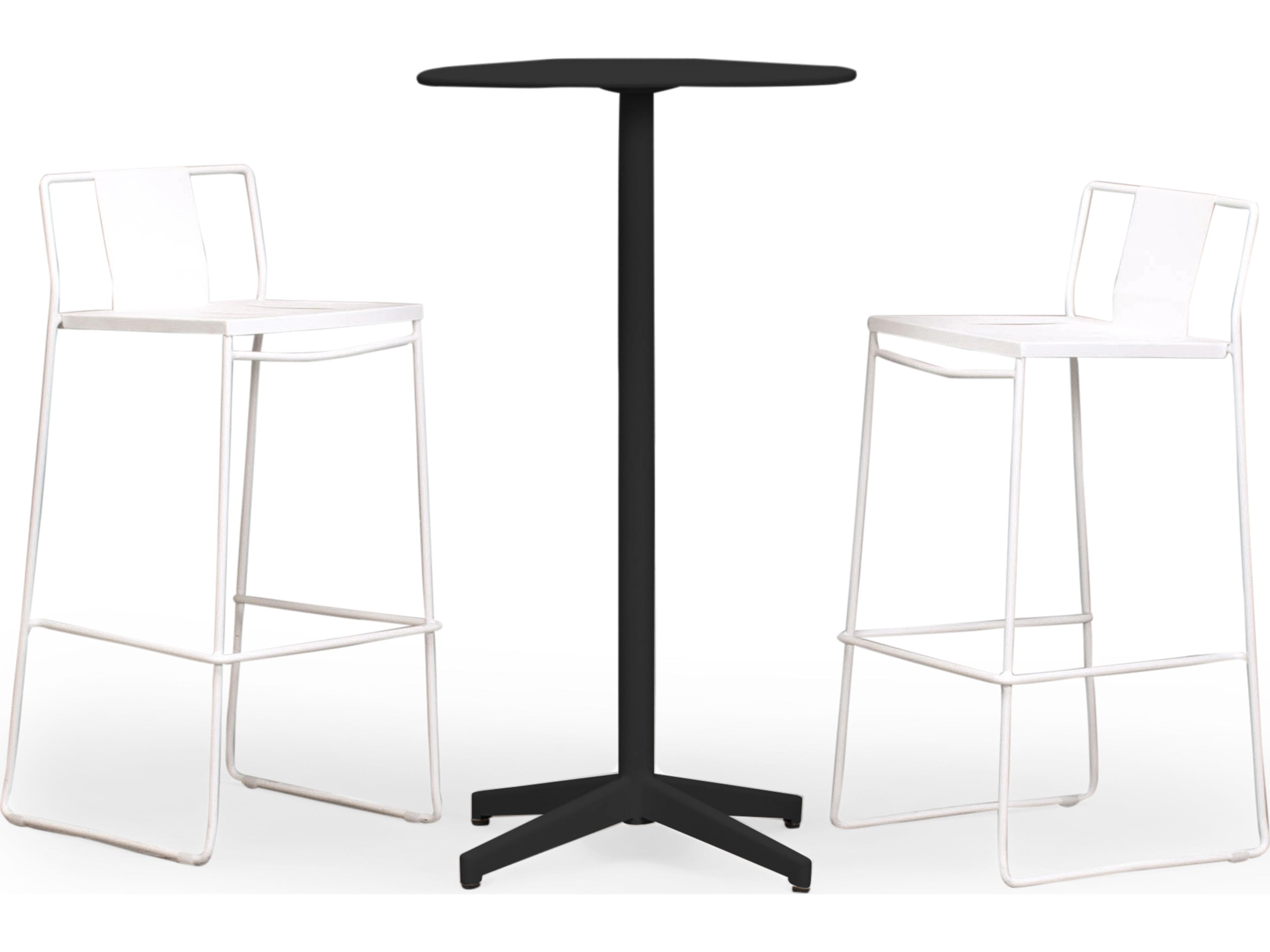 Harmonia Living Frank Steel Matte Coal 3 Piece Bar Set