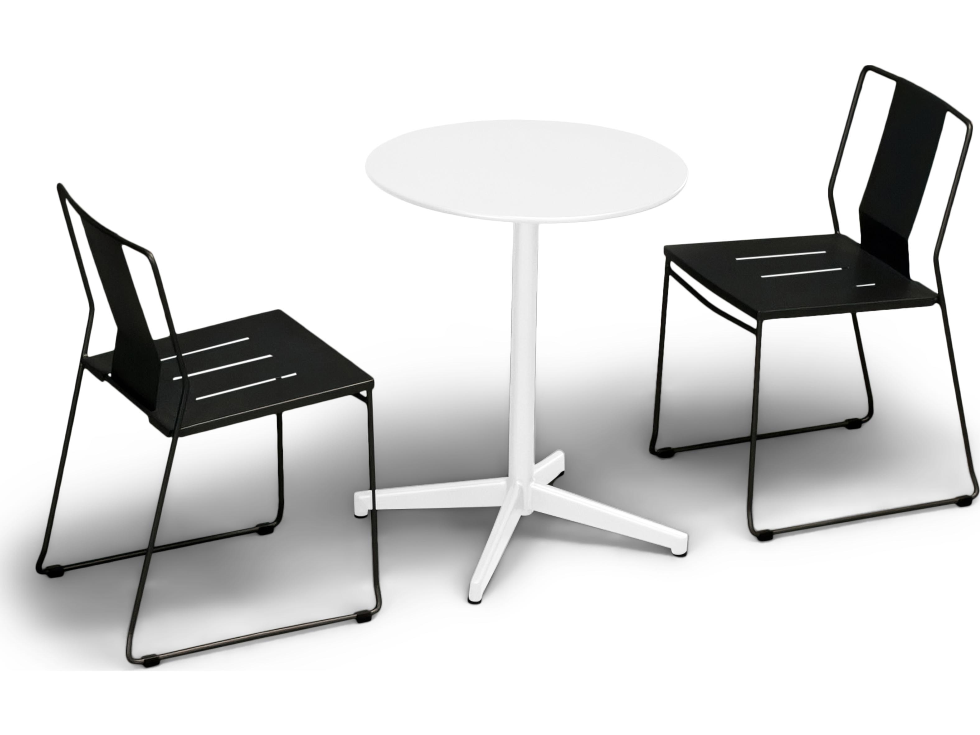 Harmonia Living Frank Steel 3 Piece Outdoor Dining Set