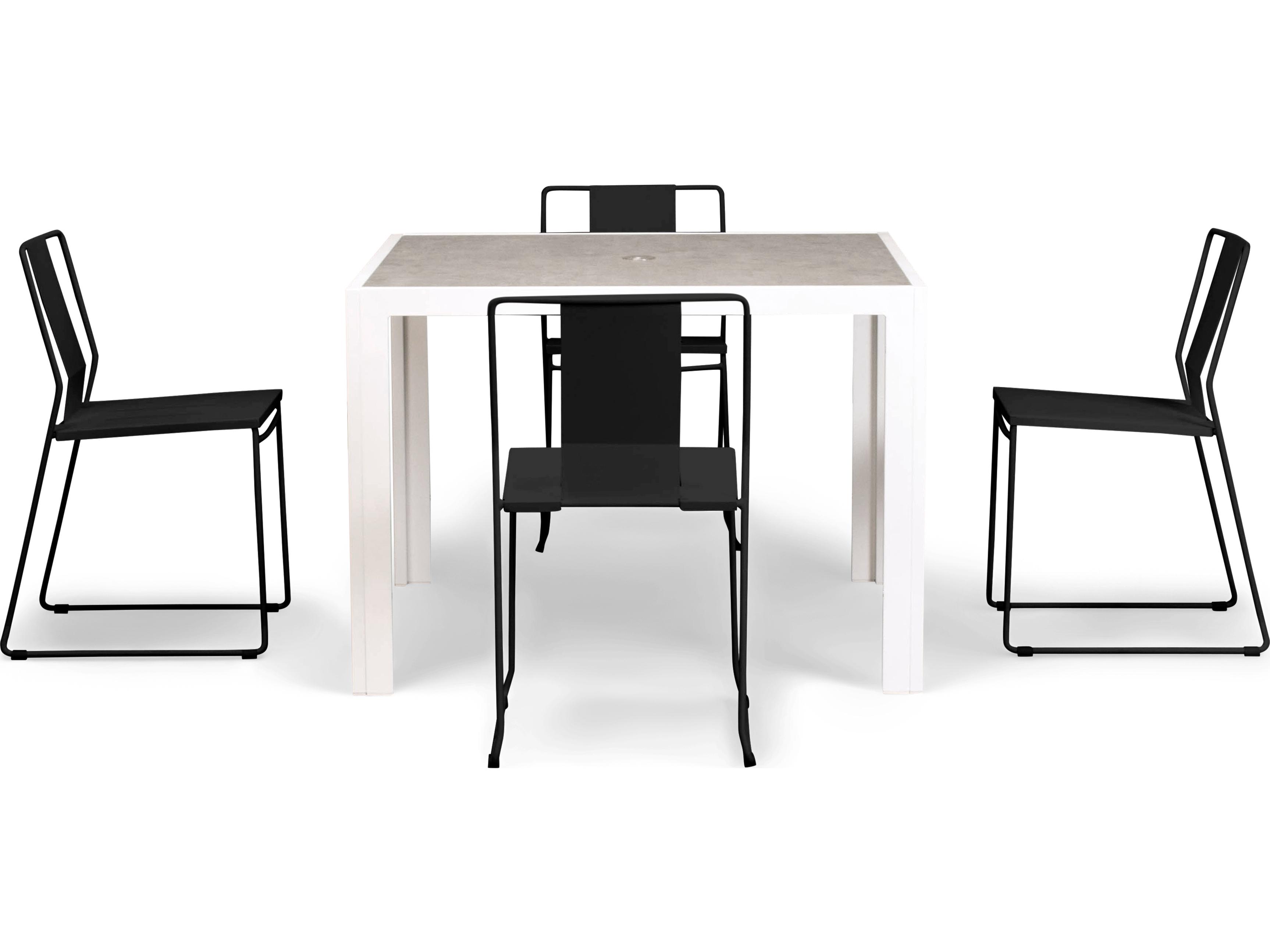 Harmonia Living Frank Steel 5 Piece Outdoor Patio Dining Set