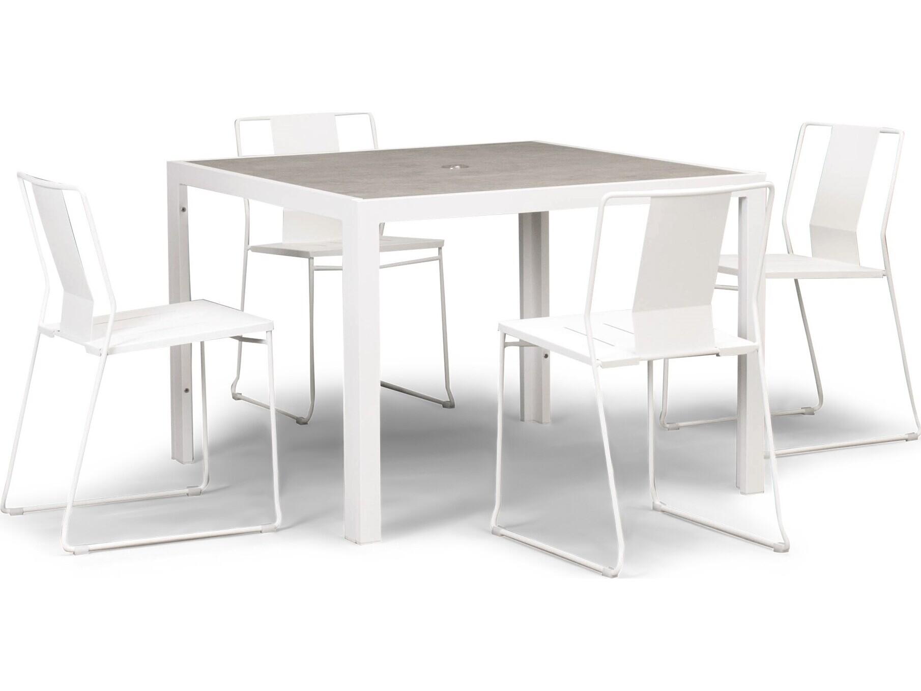 Harmonia Living Frank Steel 5 Piece Outdoor Patio Dining Set