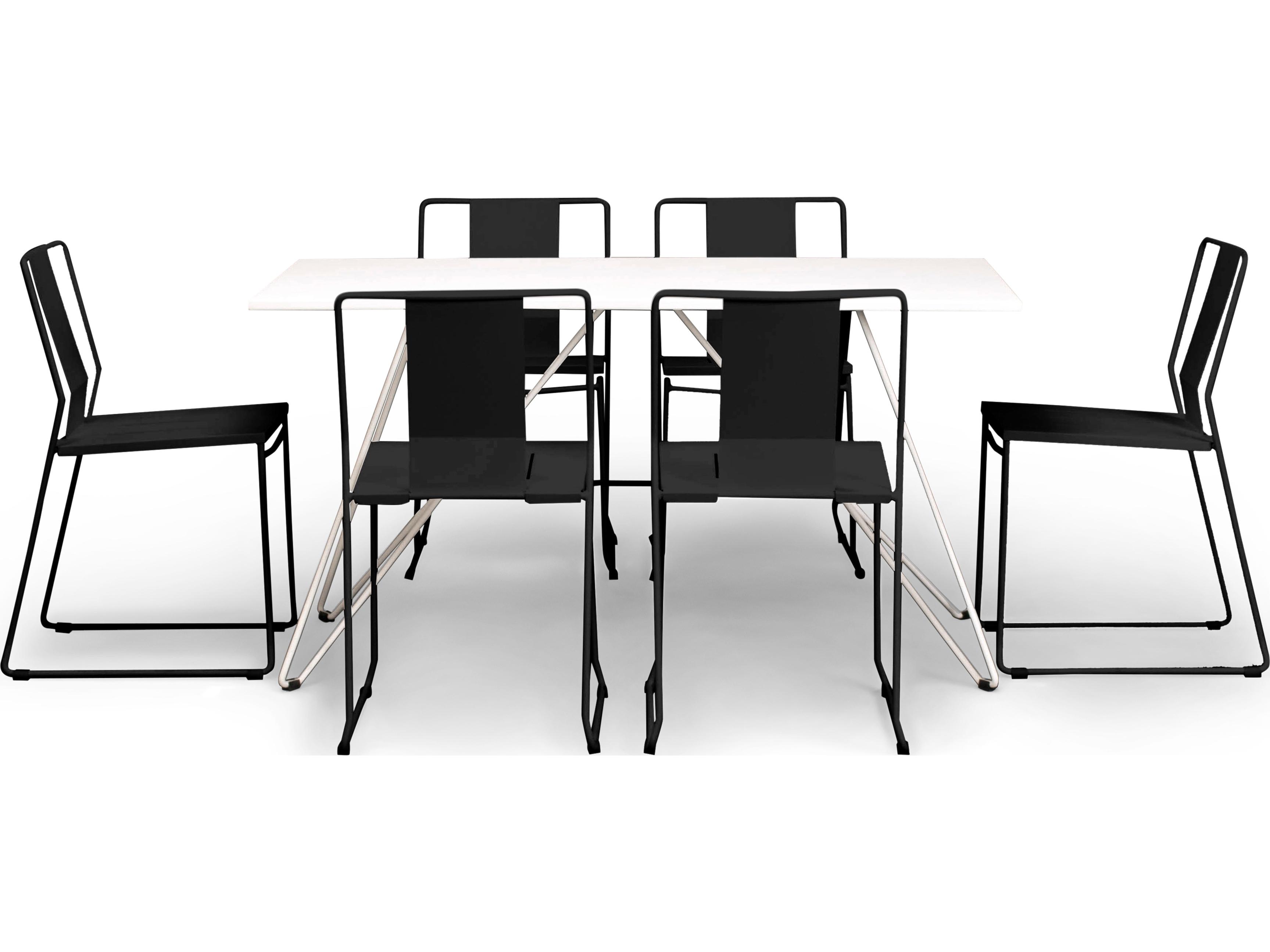 Harmonia Living Frank Steel 7 Piece Extendable Patio Dining Set