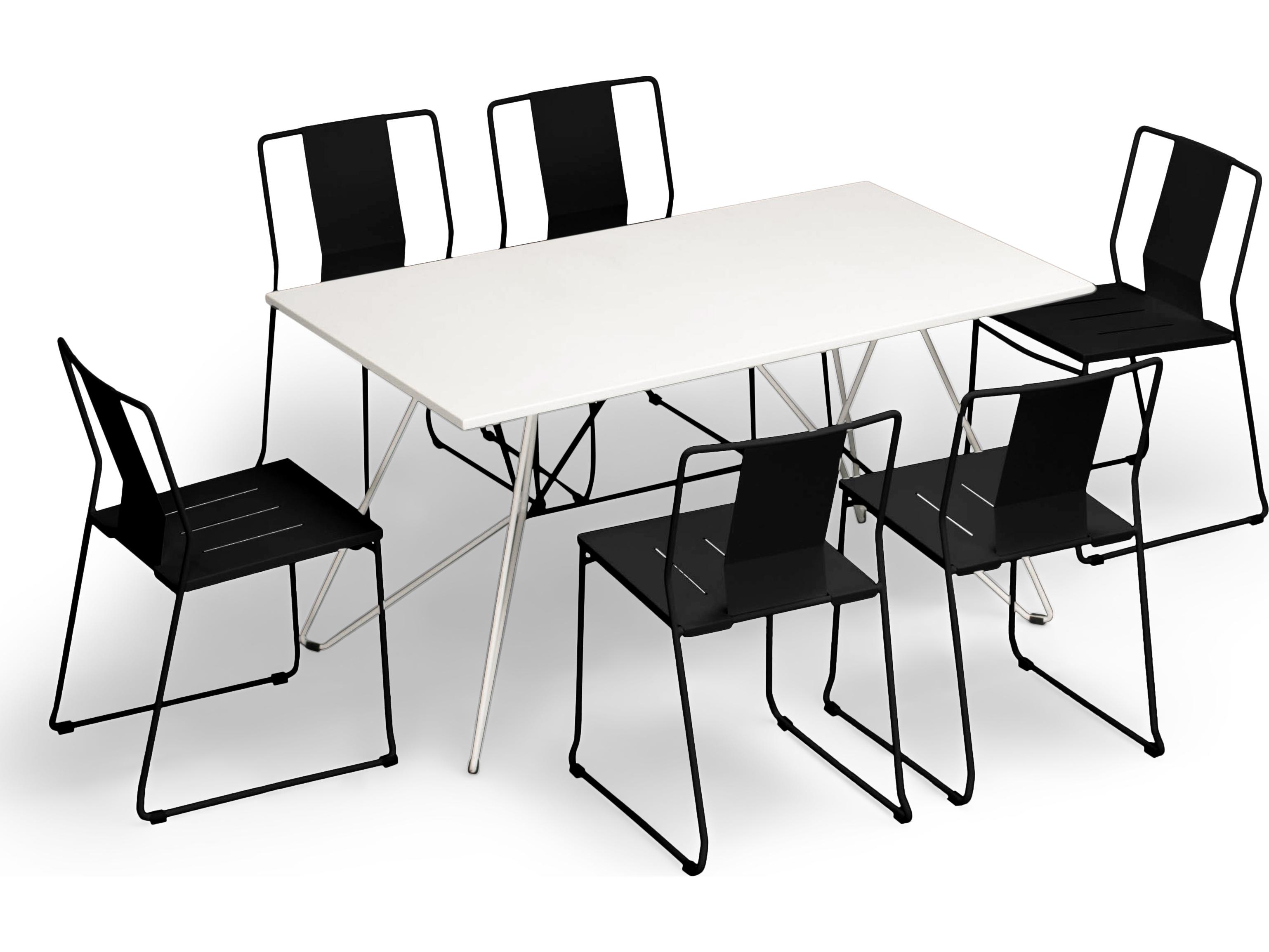 Harmonia Living Frank Steel 7 Piece Extendable Patio Dining Set