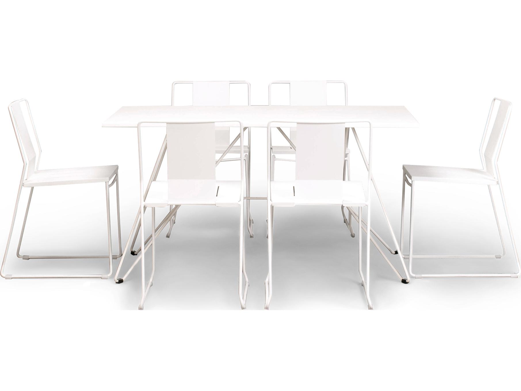 Harmonia Living Frank Steel 7 Piece Extendable Patio Dining Set