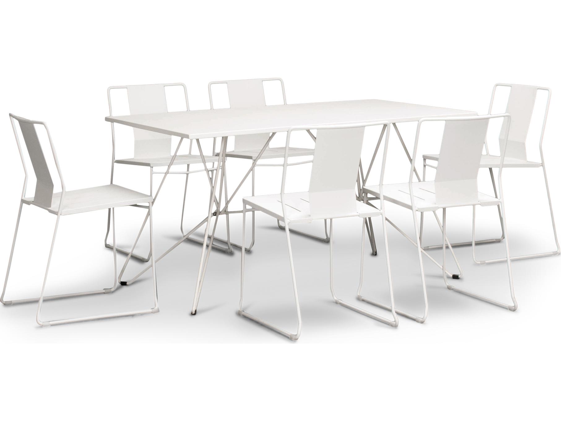 Harmonia Living Frank Steel 7 Piece Extendable Patio Dining Set