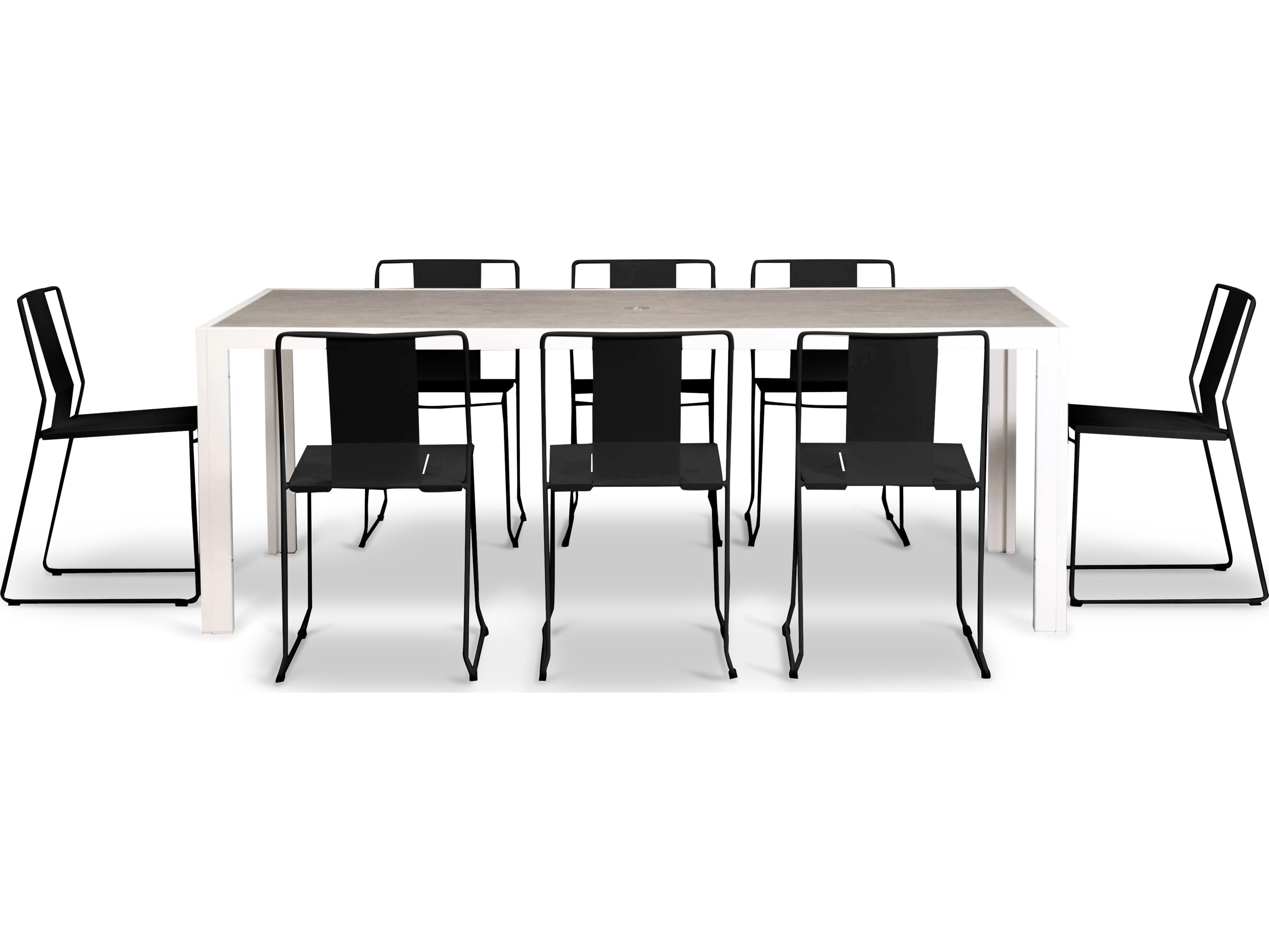 Harmonia Living Frank Steel 9 Piece Extendable Outdoor Dining Set