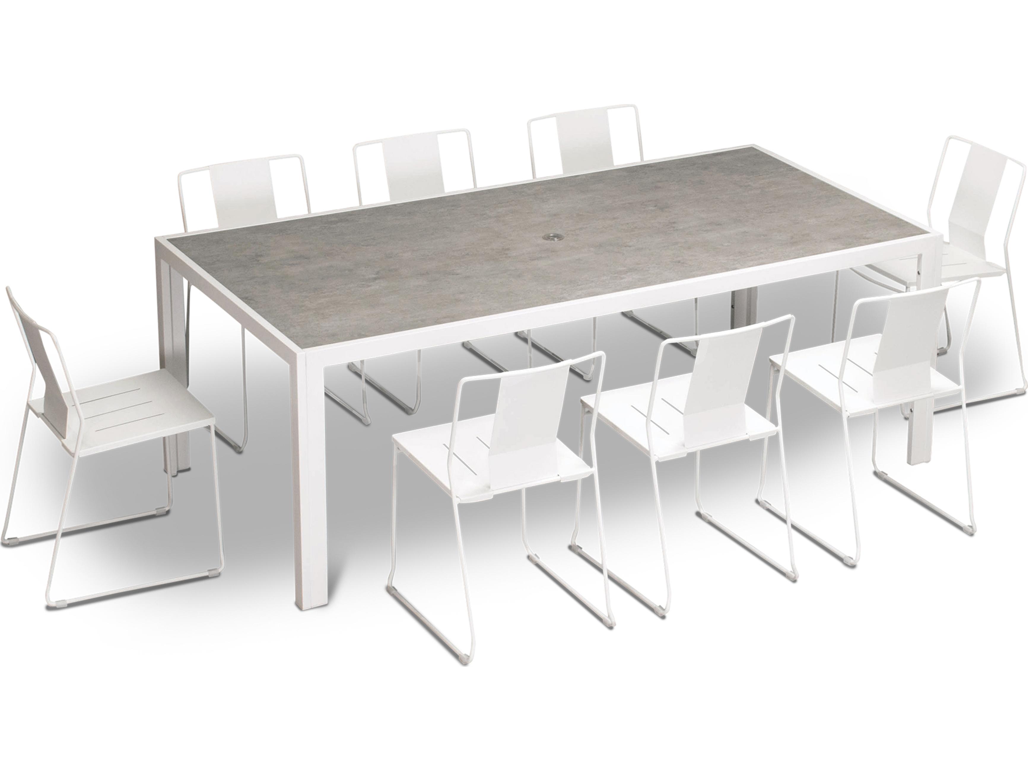 Harmonia Living Frank Steel 9 Piece Extendable Outdoor Dining Set