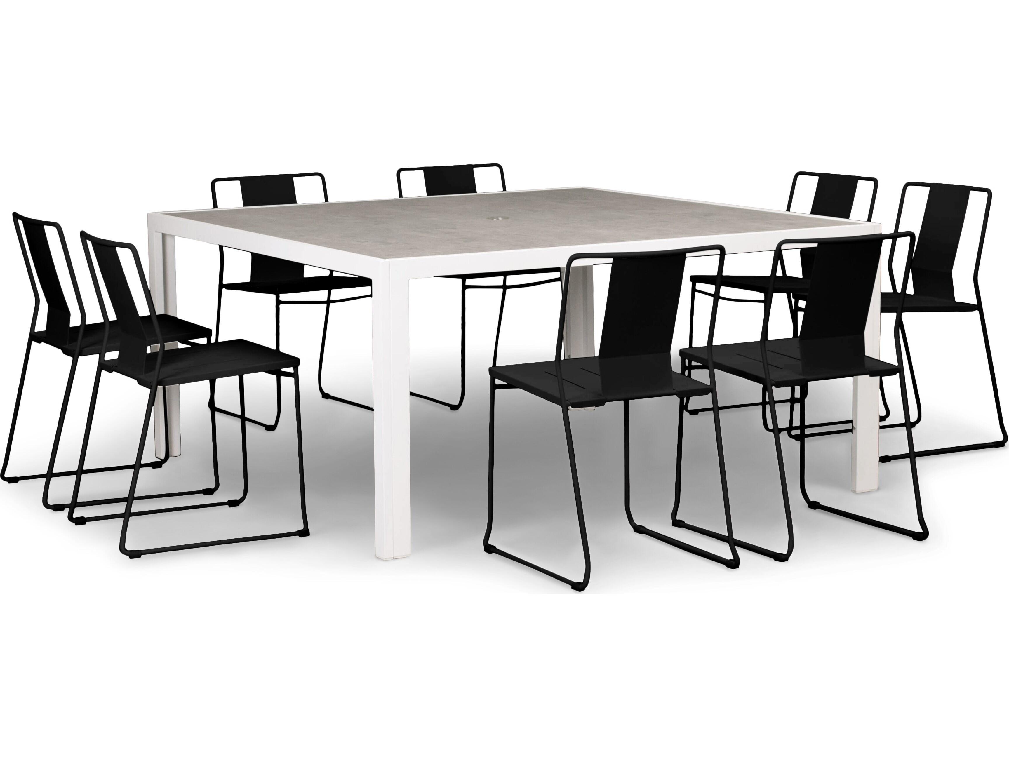 Harmonia Living Frank Steel 9 Piece Patio Dining Set