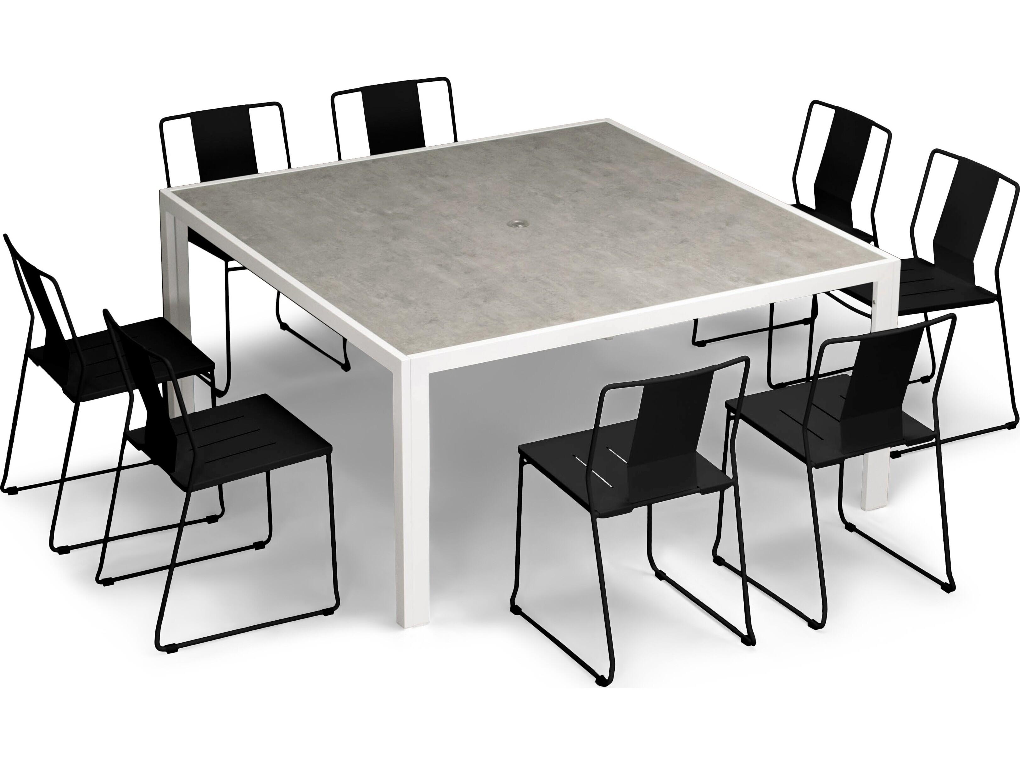 Harmonia Living Frank Steel 9 Piece Patio Dining Set