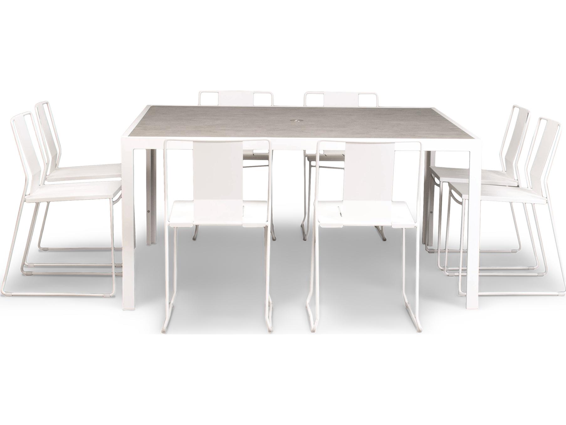 Harmonia Living Frank Steel 9 Piece Patio Dining Set