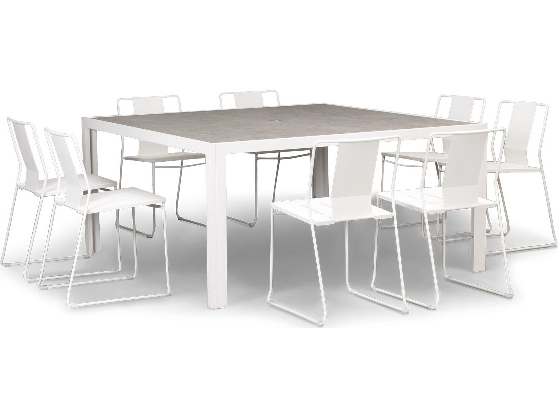 Harmonia Living Frank Steel 9 Piece Patio Dining Set