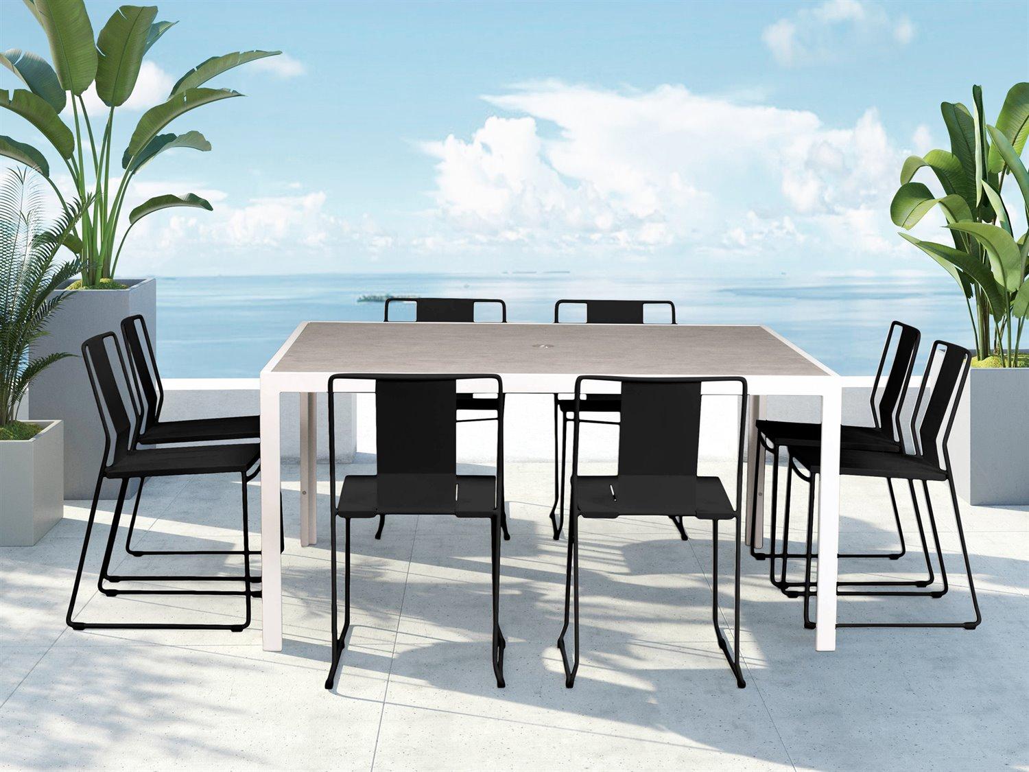 Harmonia Living Frank Steel 9 Piece Patio Dining Set
