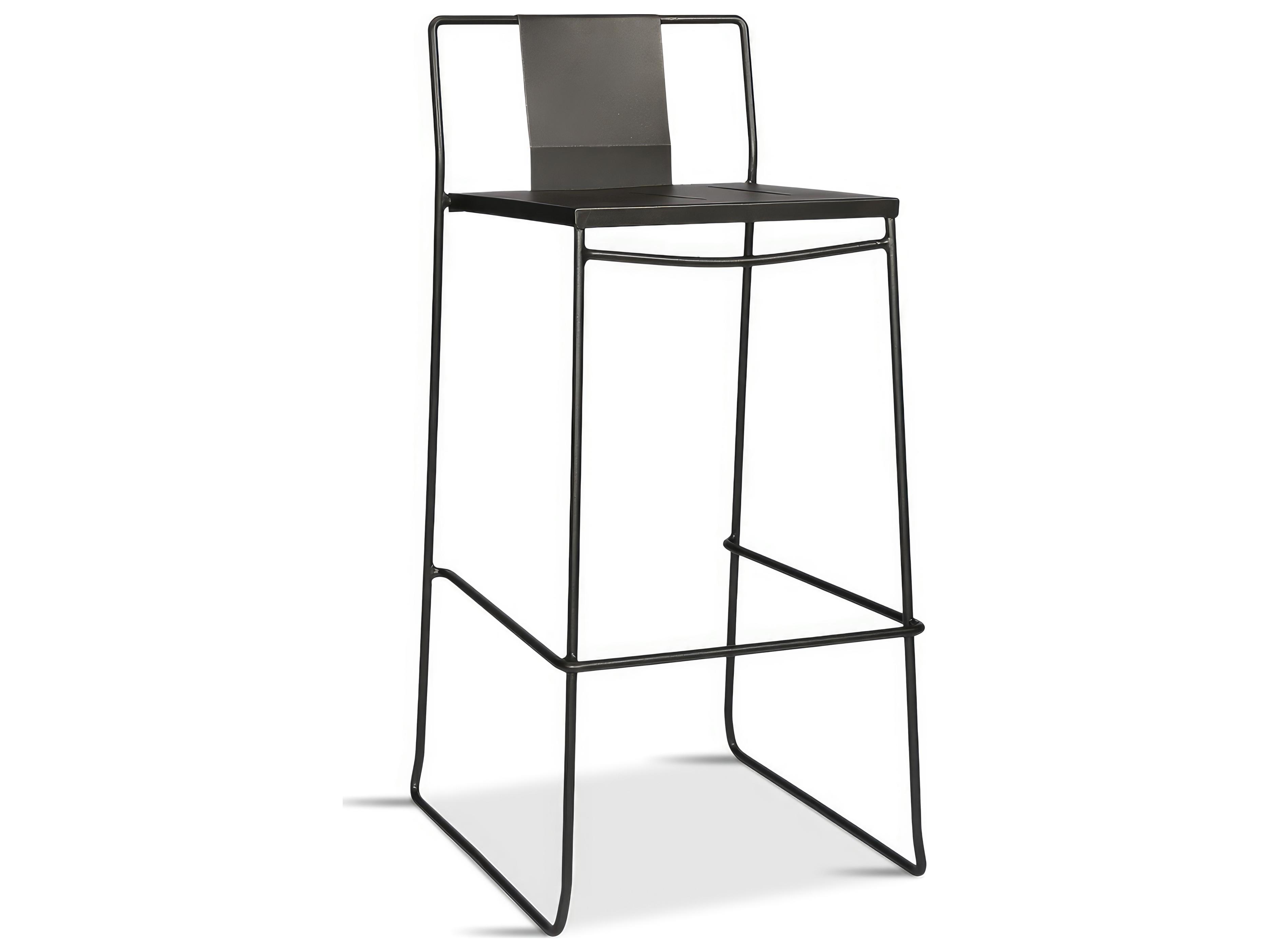 Harmonia Living Frank Steel Stackable Outdoor Patio Bar Chair