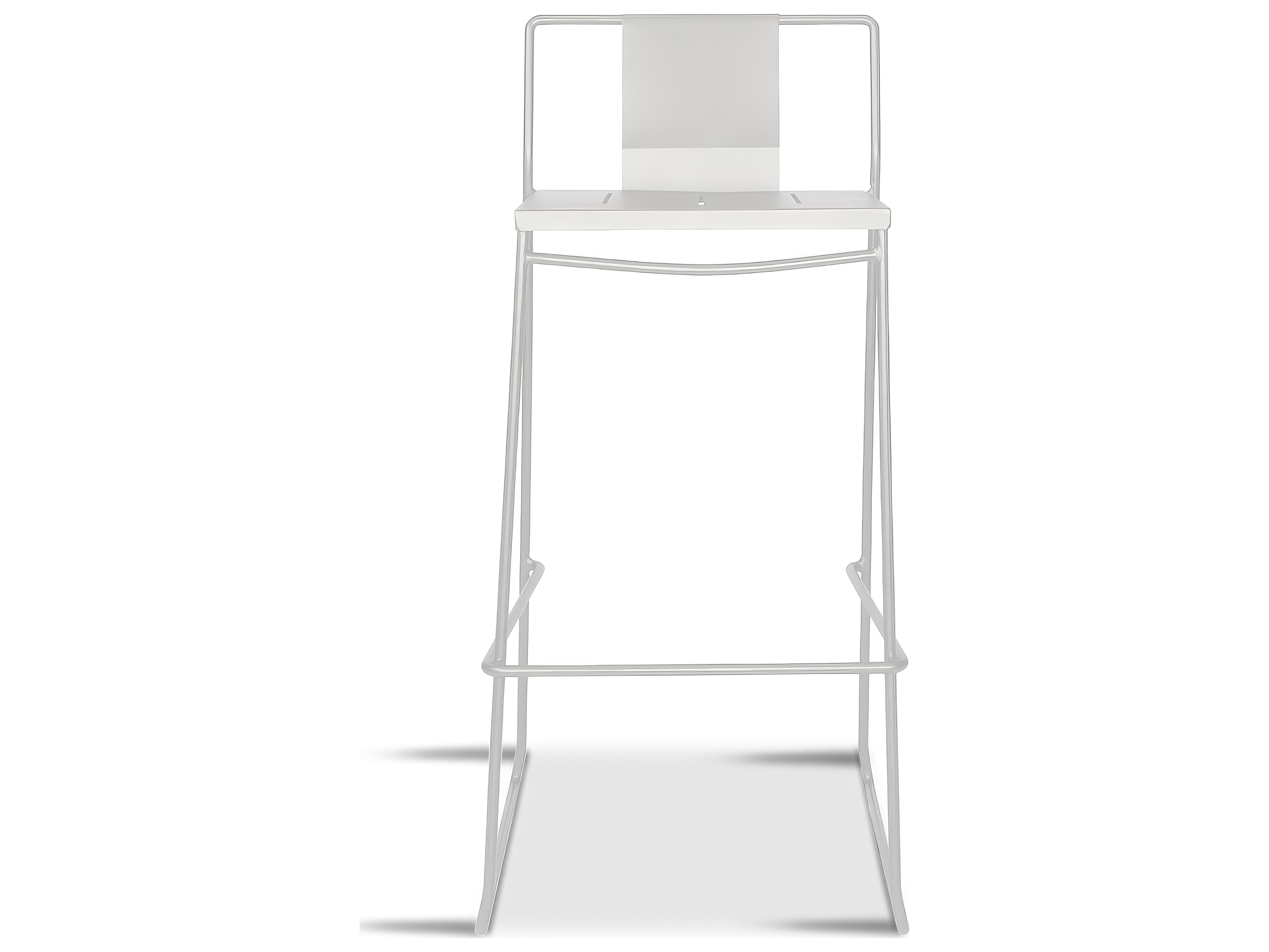 Harmonia Living Frank Steel Stackable Outdoor Patio Bar Chair