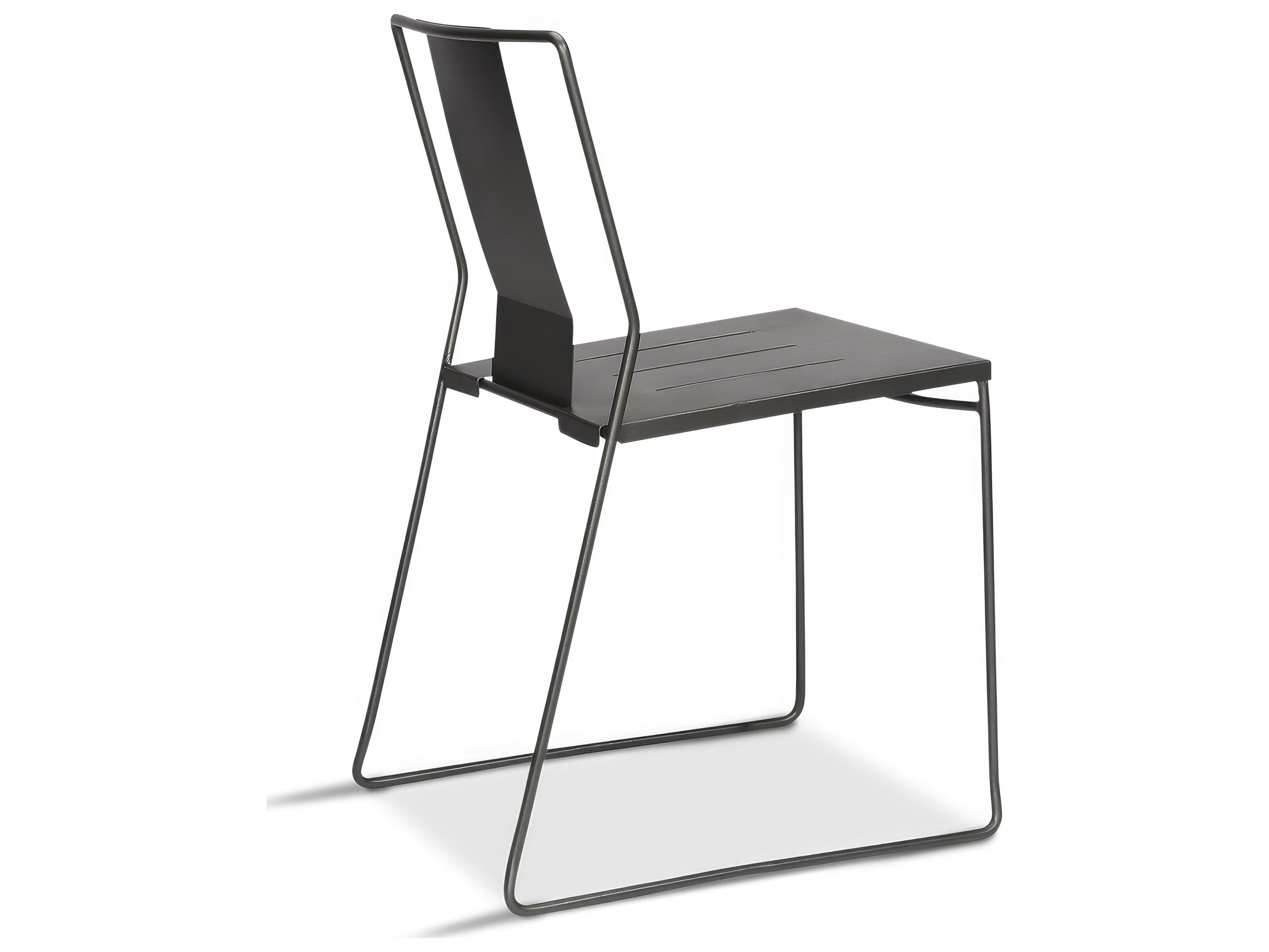 Harmonia Living Frank Steel Stackable Outdoor Dining Side Chair