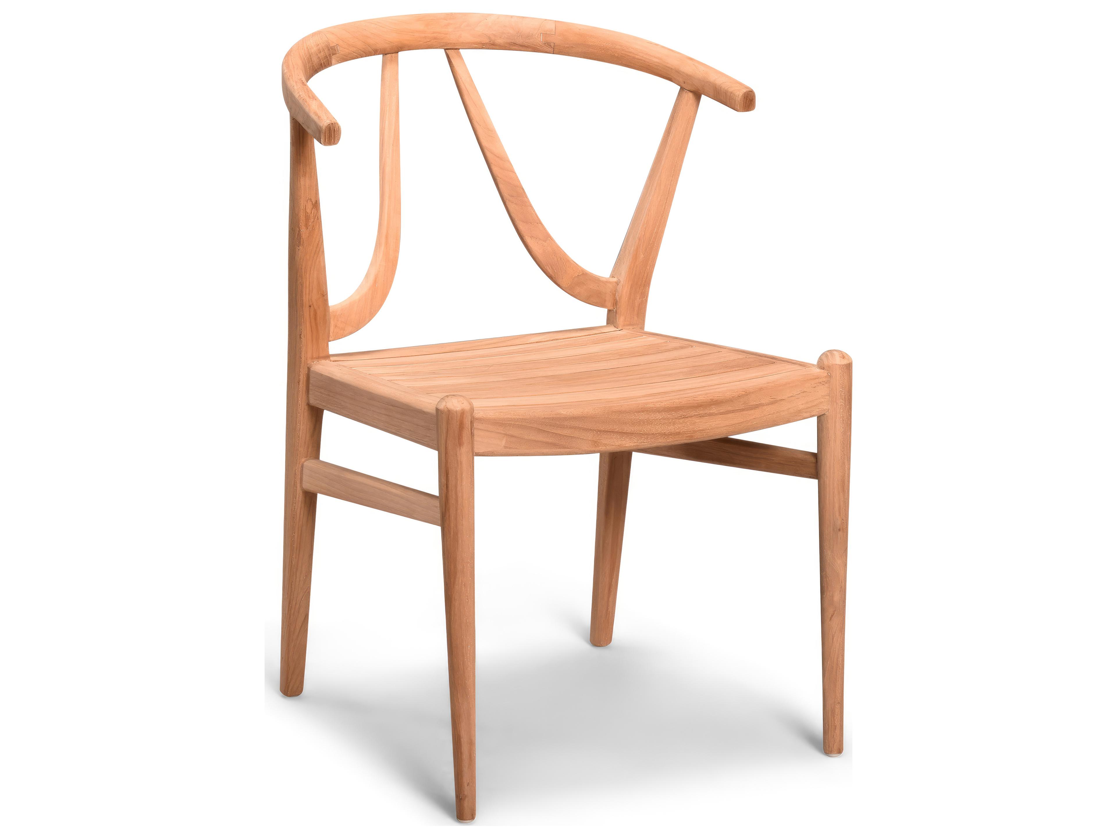 Harmonia Living Holland Teak Outdoor Patio Dining Arm Chair