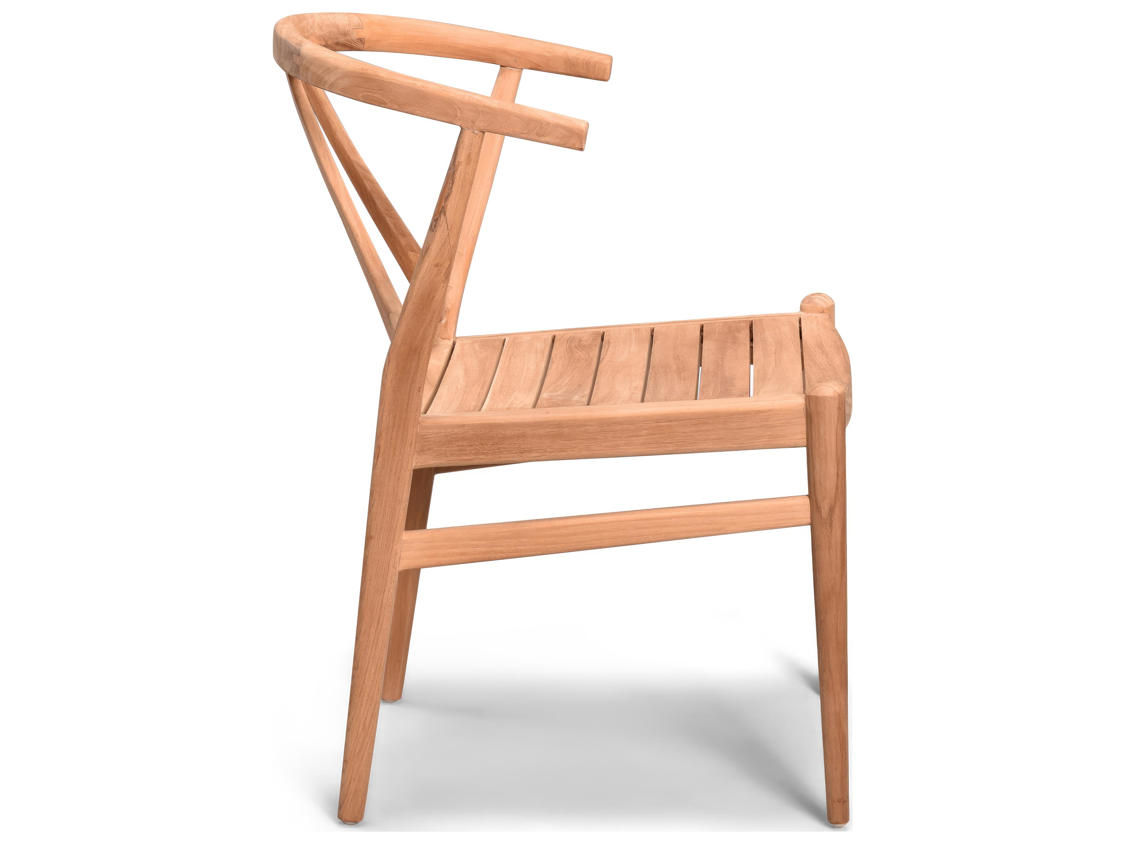 Harmonia Living Holland Teak Outdoor Patio Dining Arm Chair