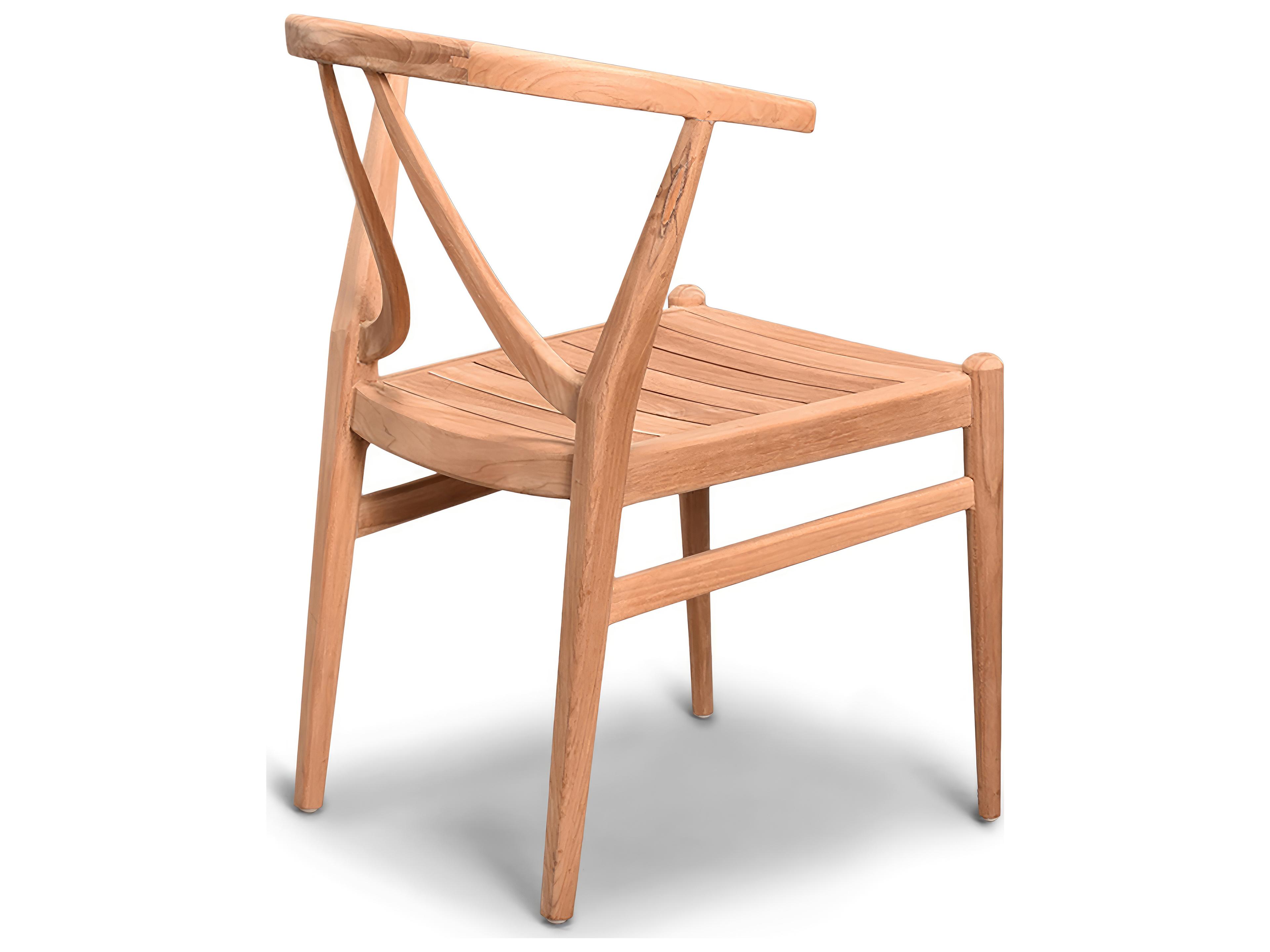 Harmonia Living Holland Teak Outdoor Patio Dining Arm Chair