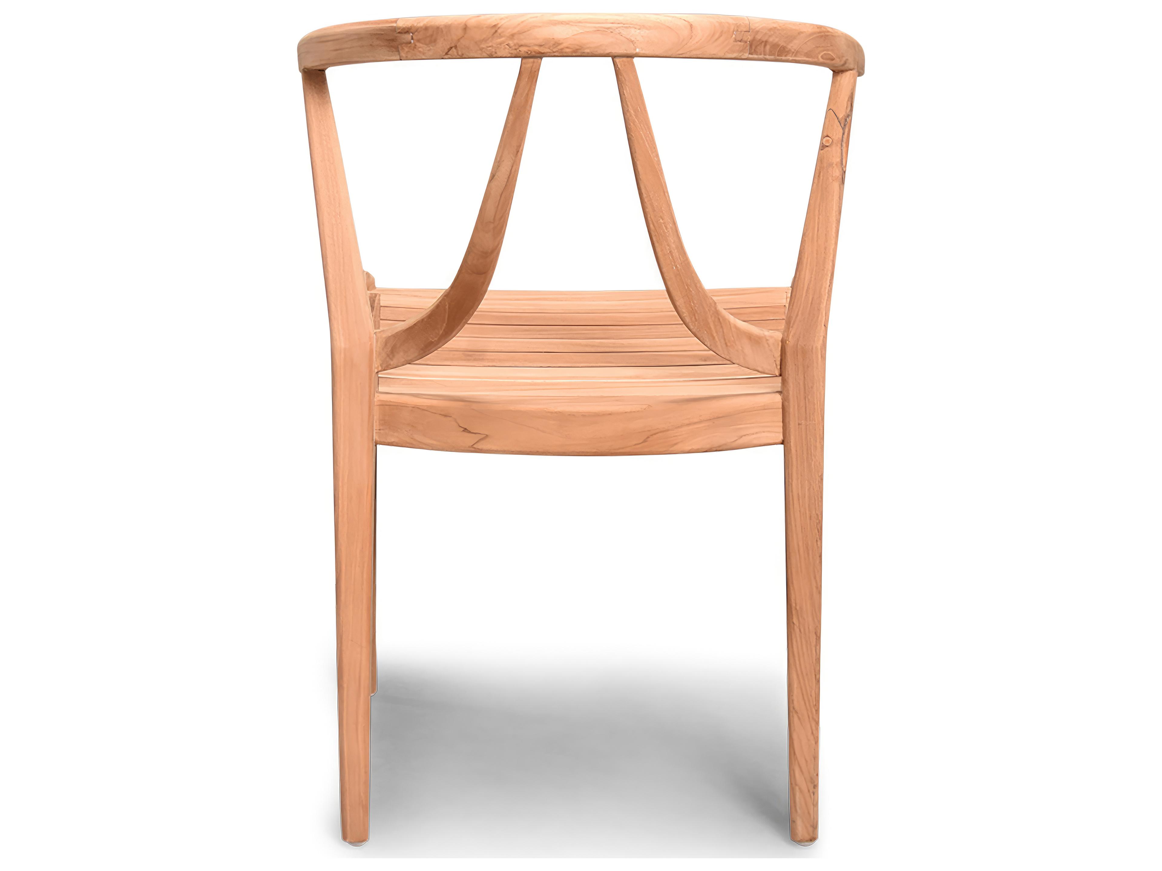 Harmonia Living Holland Teak Outdoor Patio Dining Arm Chair