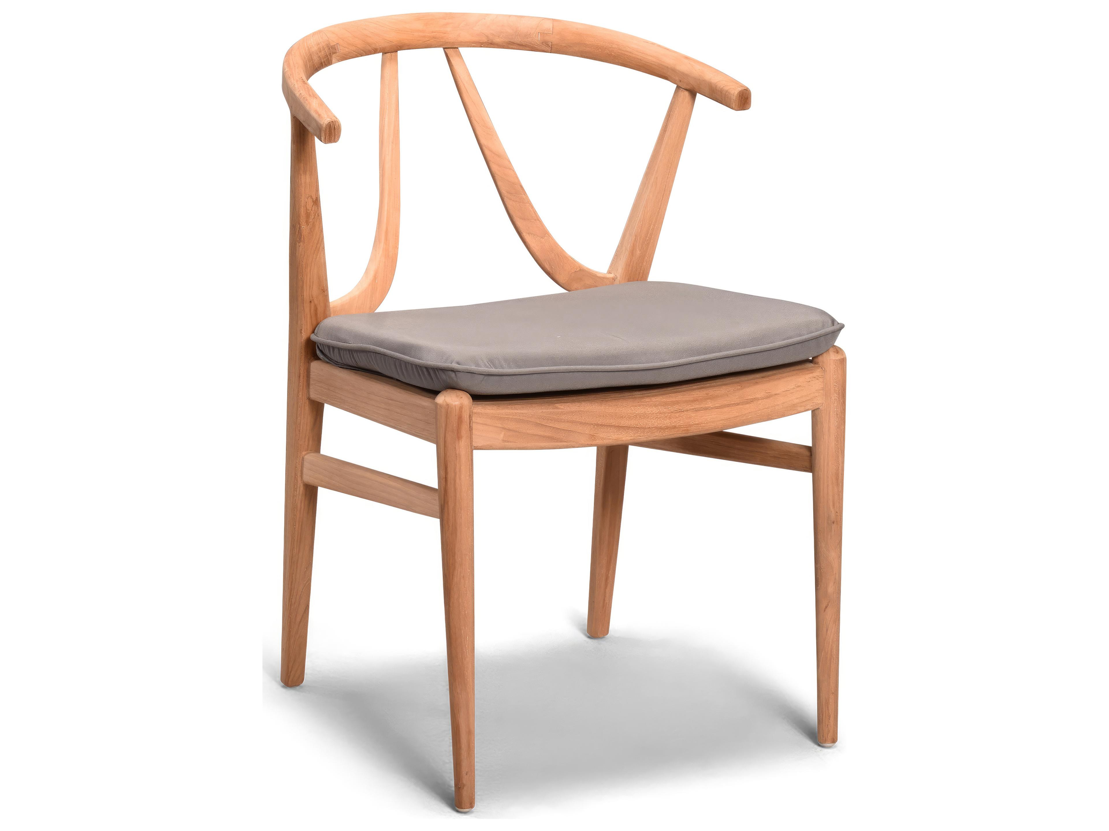 Harmonia Living Holland Teak Outdoor Patio Dining Arm Chair