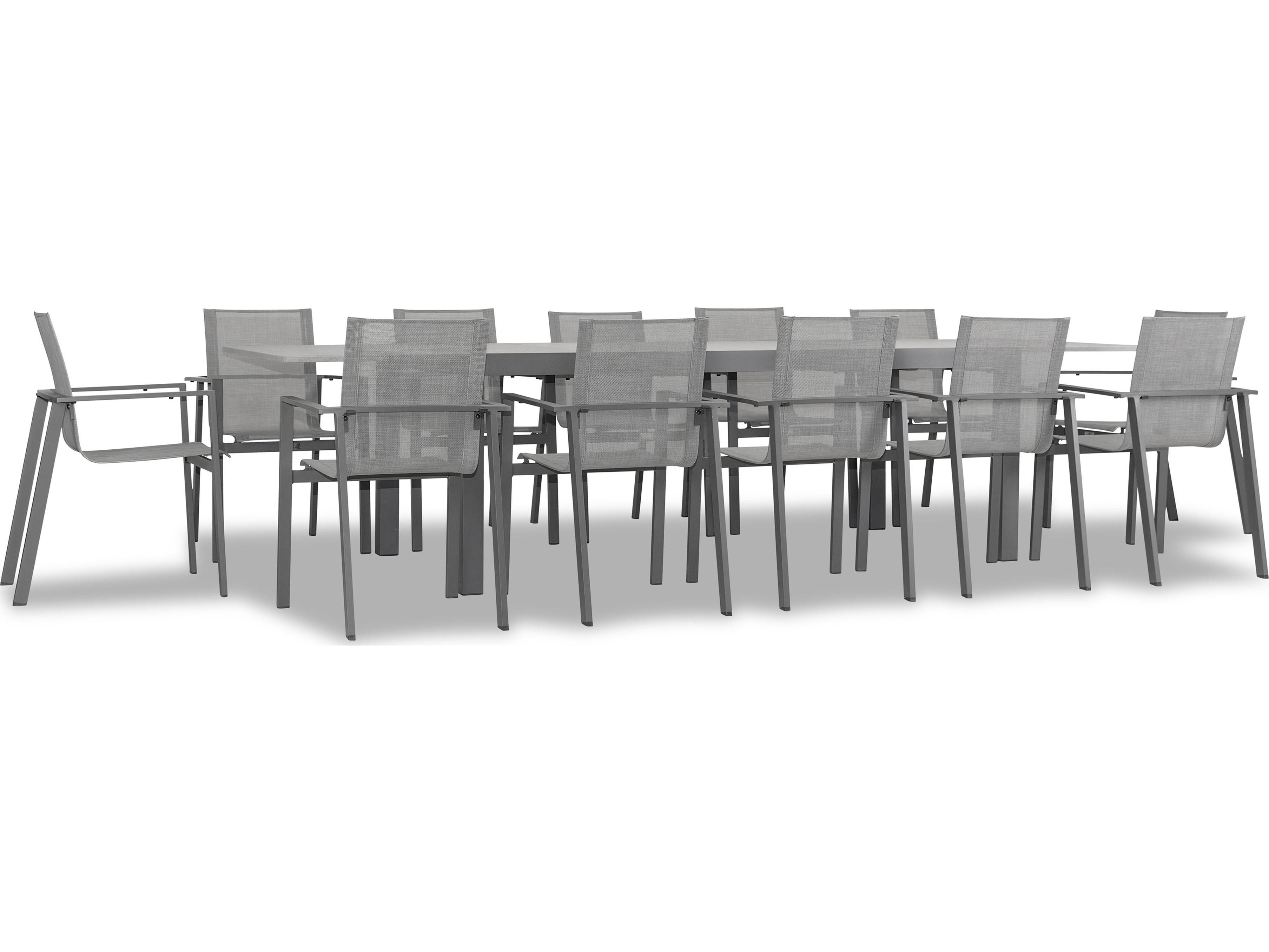 Harmonia Living Lift Aluminum Sling 13 Piece Patio Dining Set