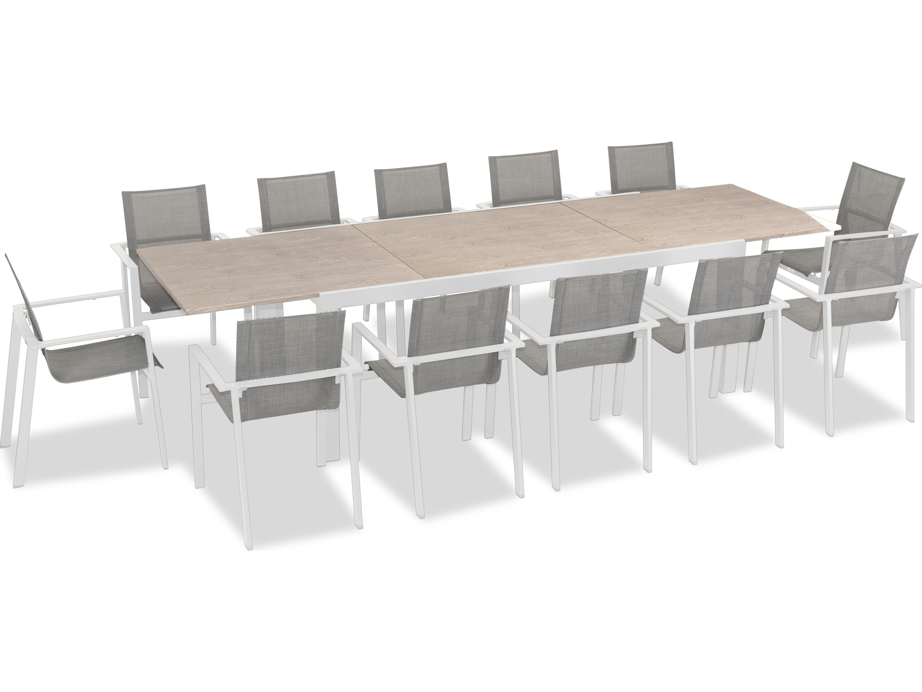 Harmonia Living Lift Aluminum Sling 13 Piece Extendable Outdoor Patio Dining Set