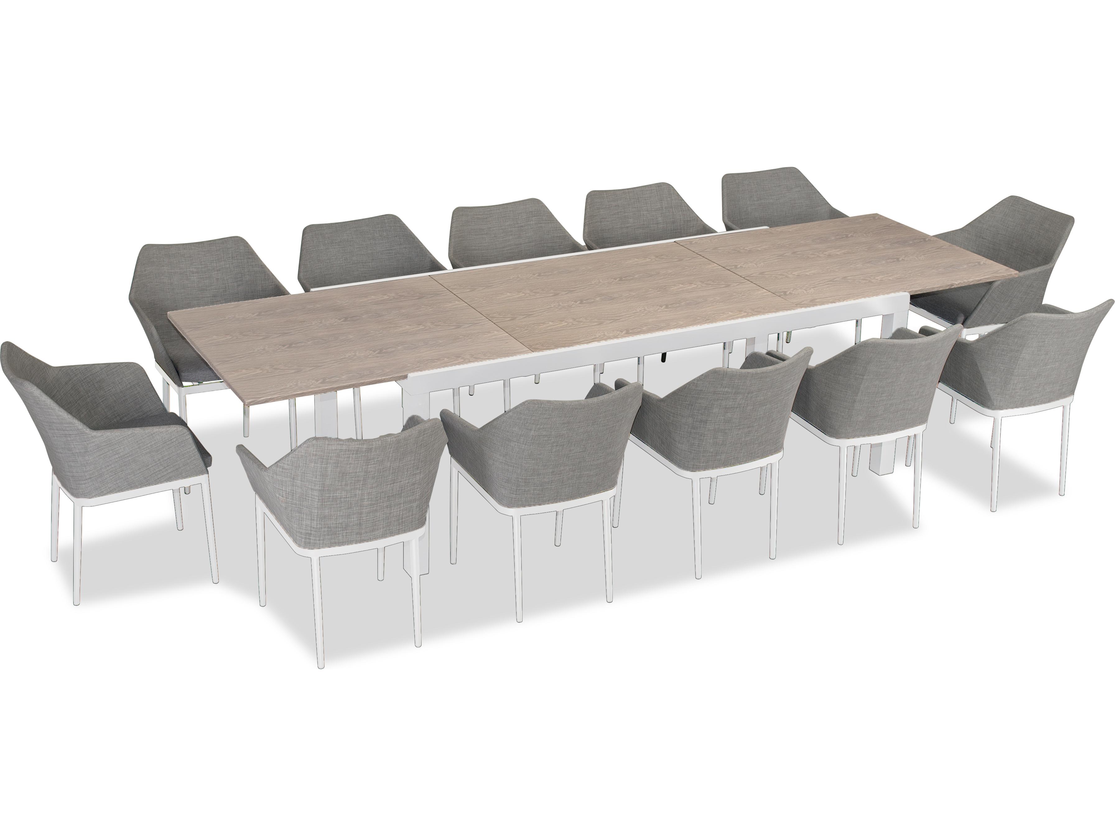 Harmonia Living Tailor Aluminum 13 Piece Extendable Outdoor Dining Set