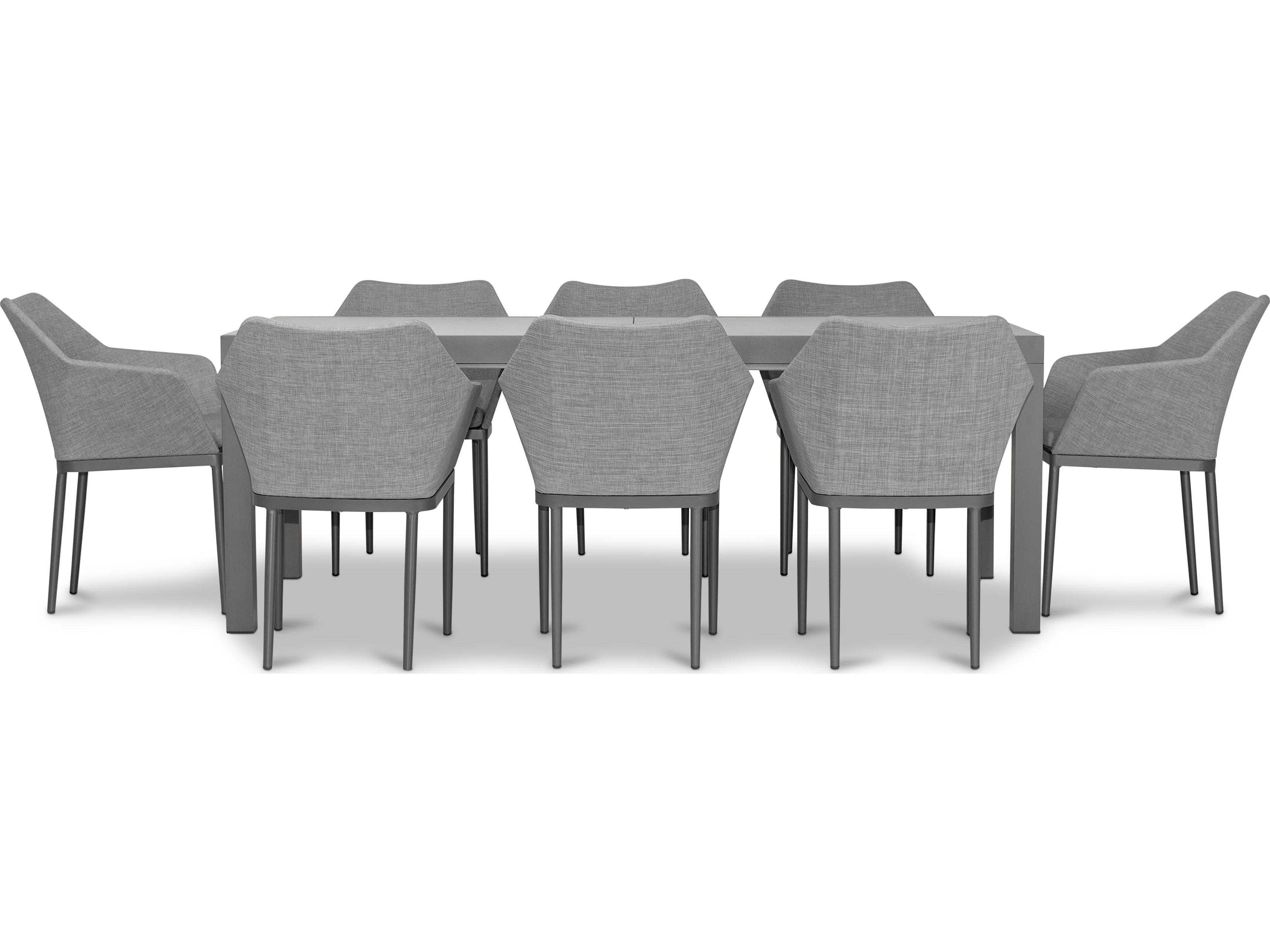 Harmonia Living Tailor Aluminum 9 Piece Extendable Outdoor Dining Set