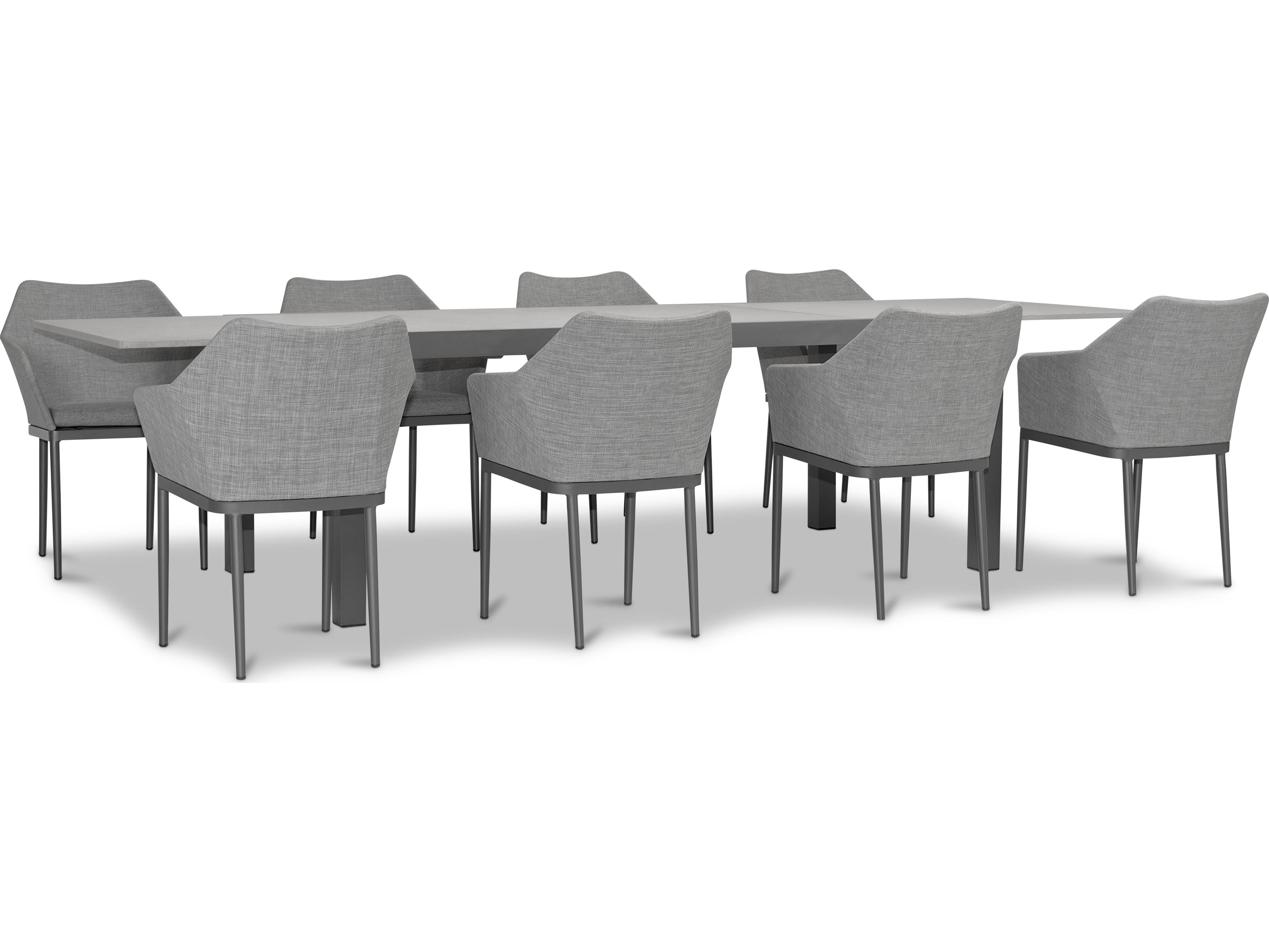 Harmonia Living Tailor Aluminum 9 Piece Extendable Outdoor Dining Set