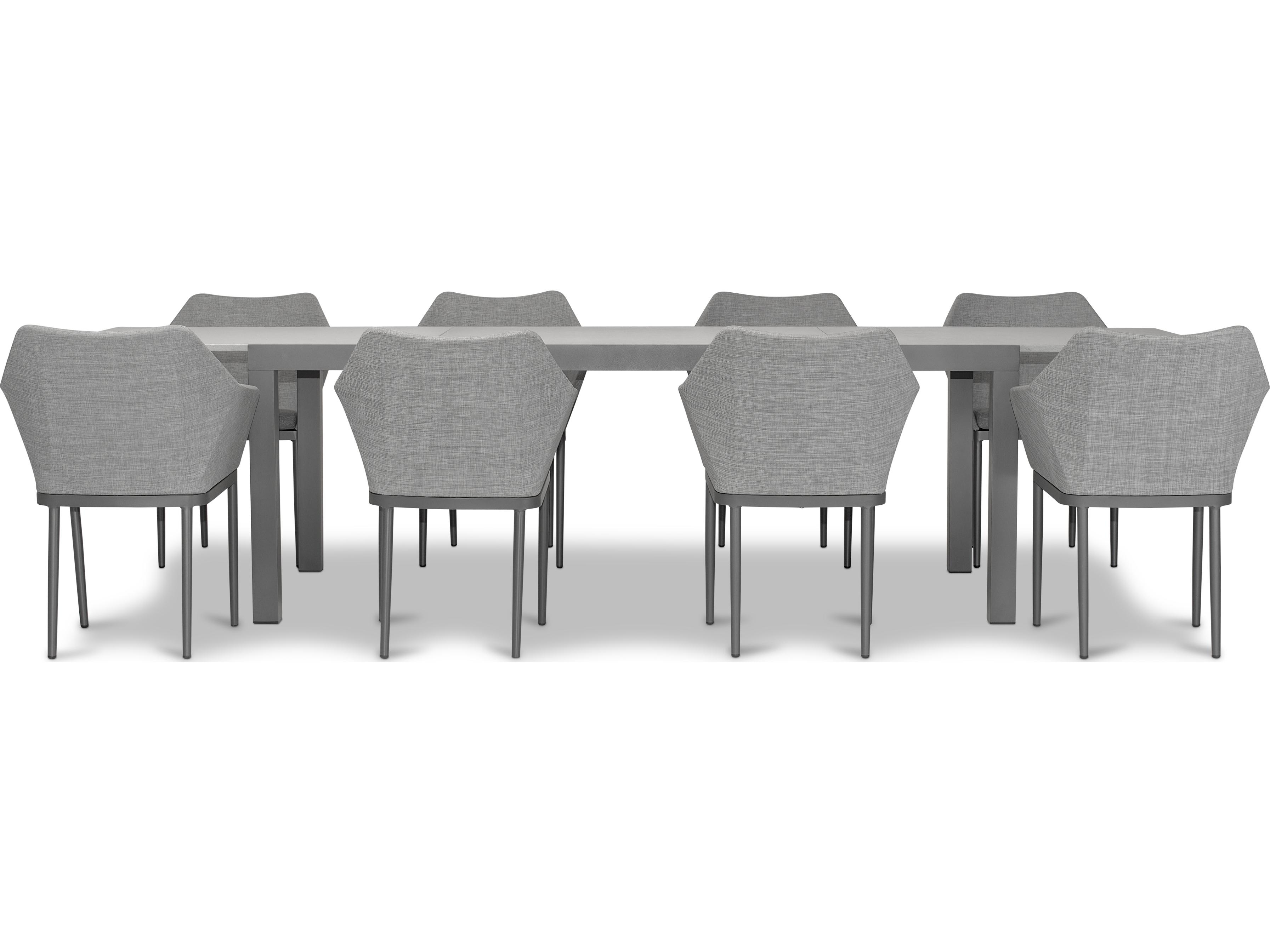 Harmonia Living Tailor Aluminum 9 Piece Extendable Outdoor Dining Set