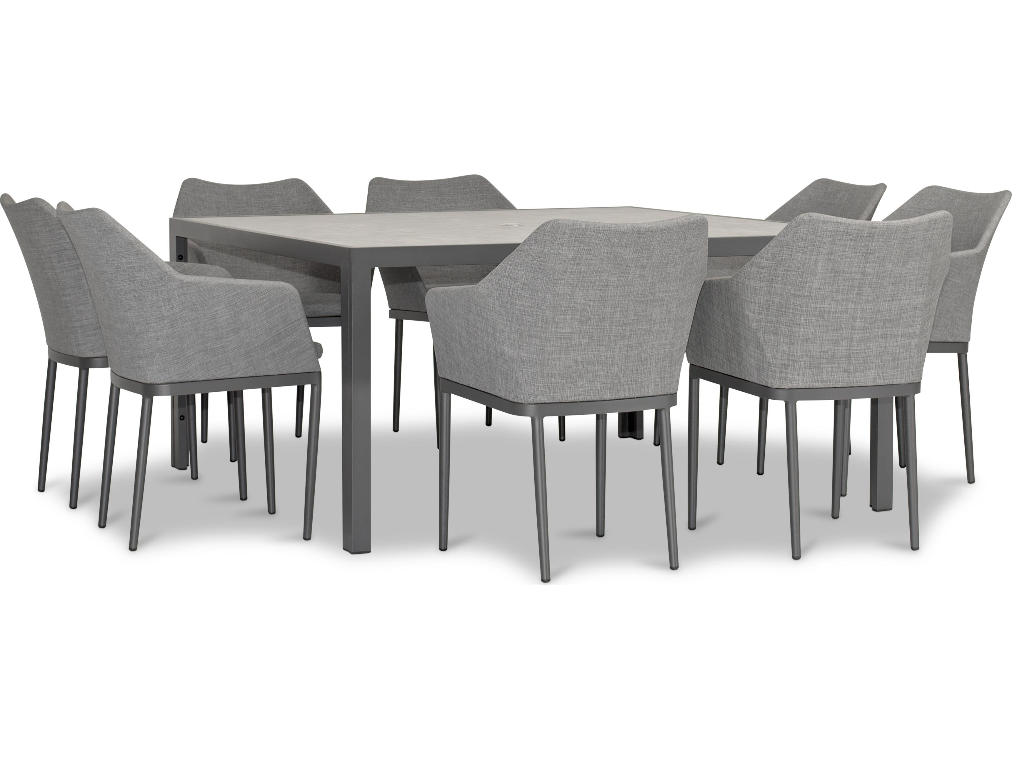 Harmonia Living Tailor Aluminum Classic 8 Seat Patio Dining Set