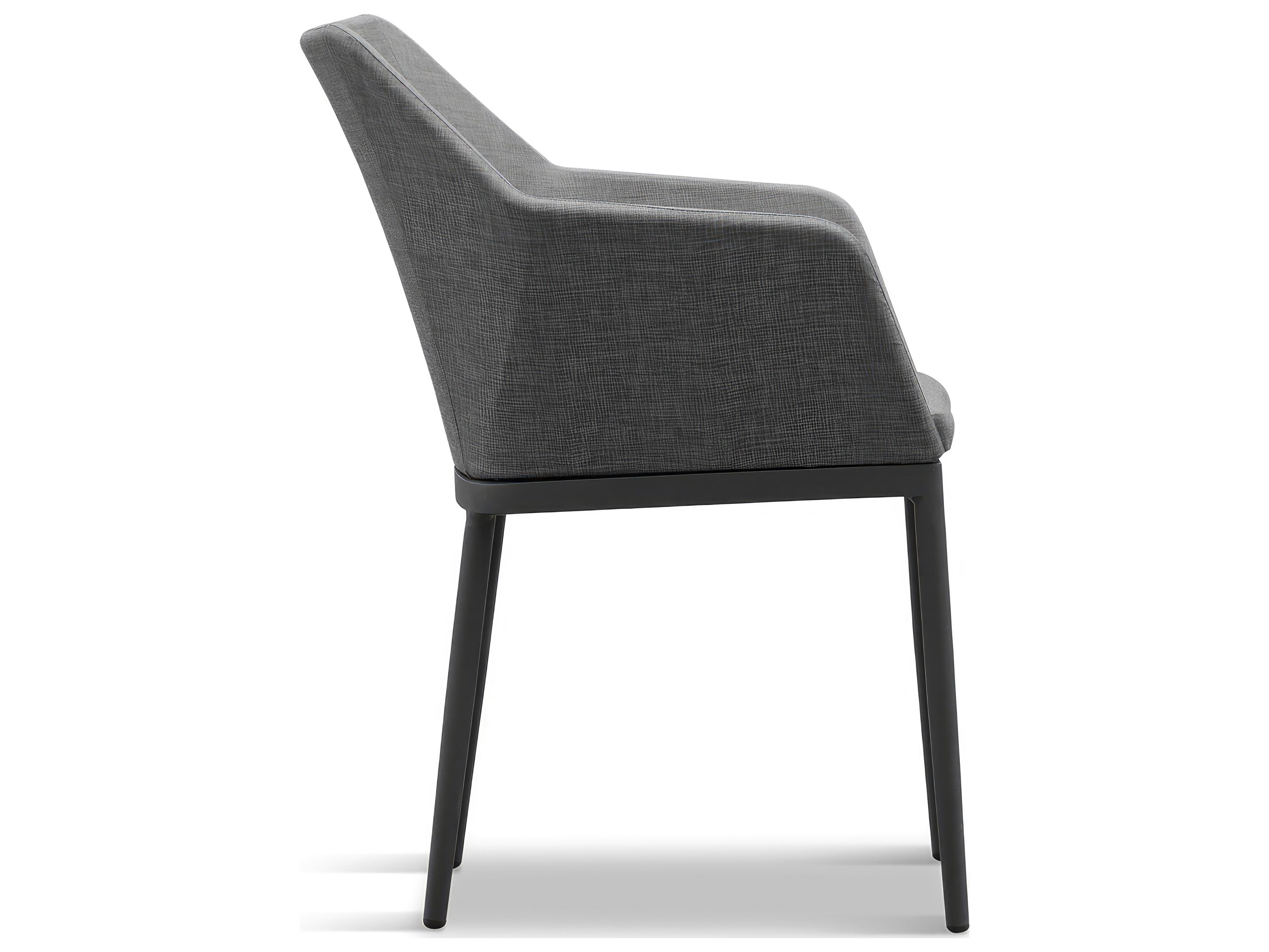 Harmonia Living Tailor Aluminum Stackable Outdoor Patio Dining Arm Chair