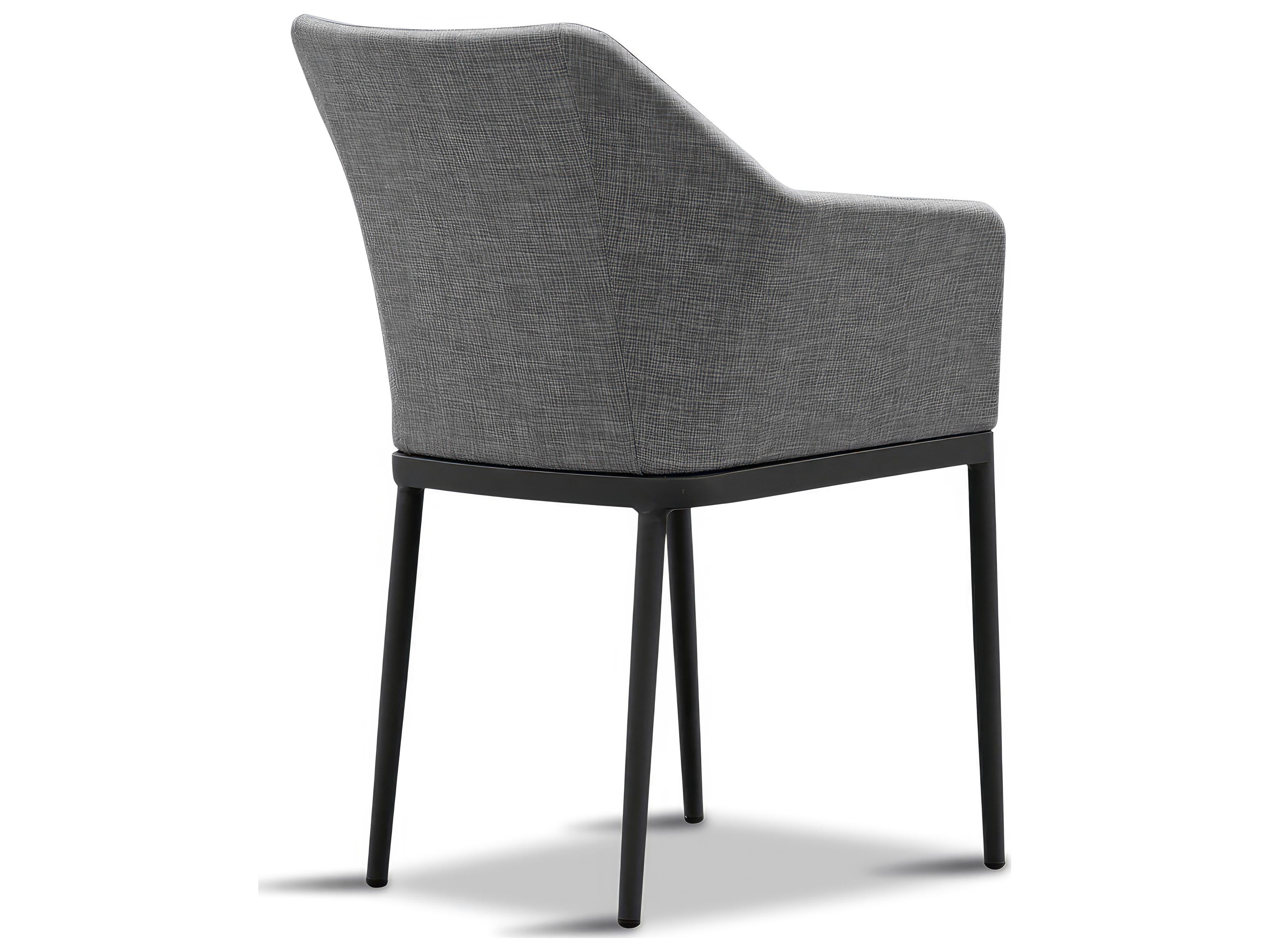 Harmonia Living Tailor Aluminum Stackable Outdoor Patio Dining Arm Chair