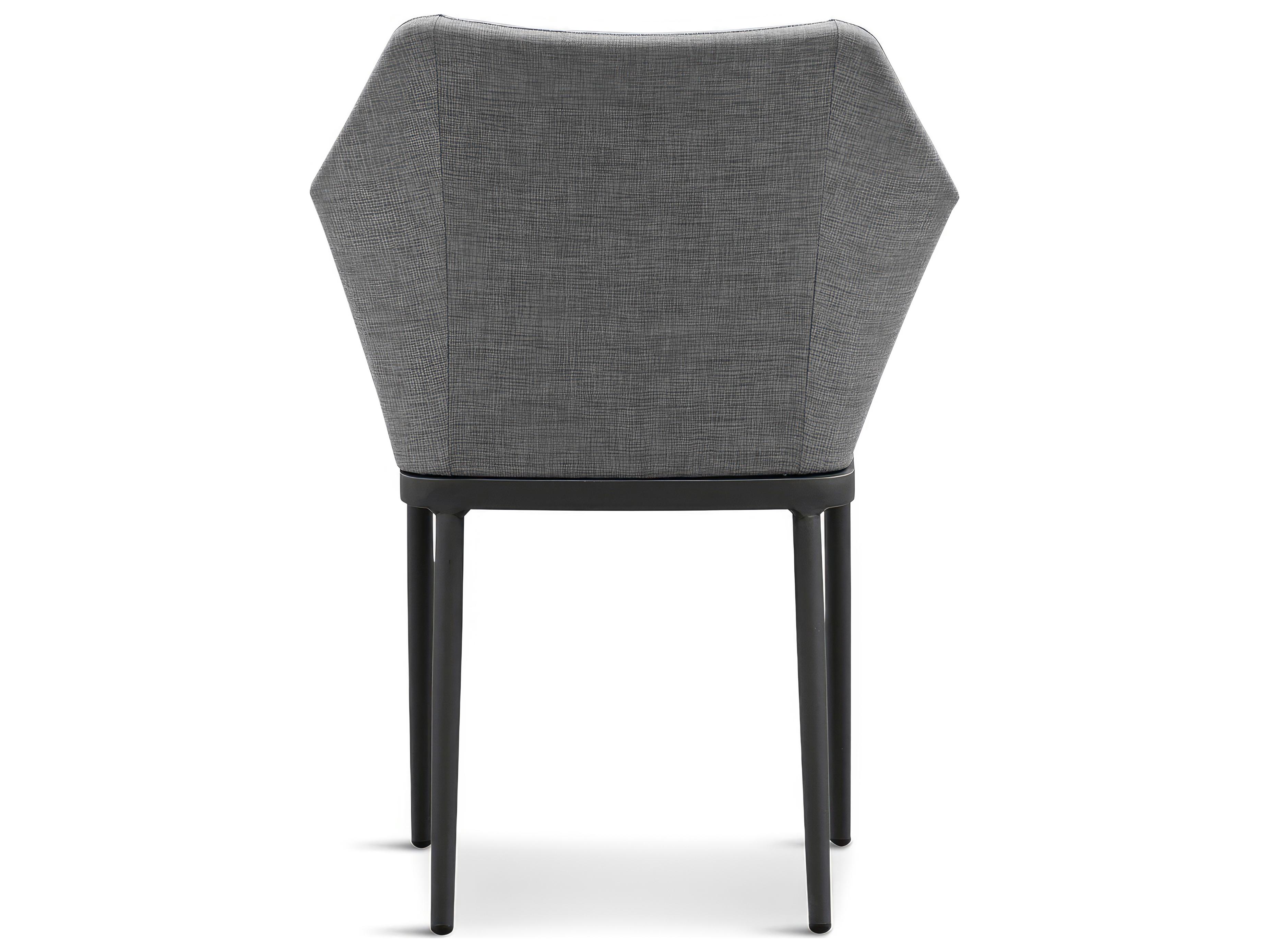 Harmonia Living Tailor Aluminum Stackable Outdoor Patio Dining Arm Chair