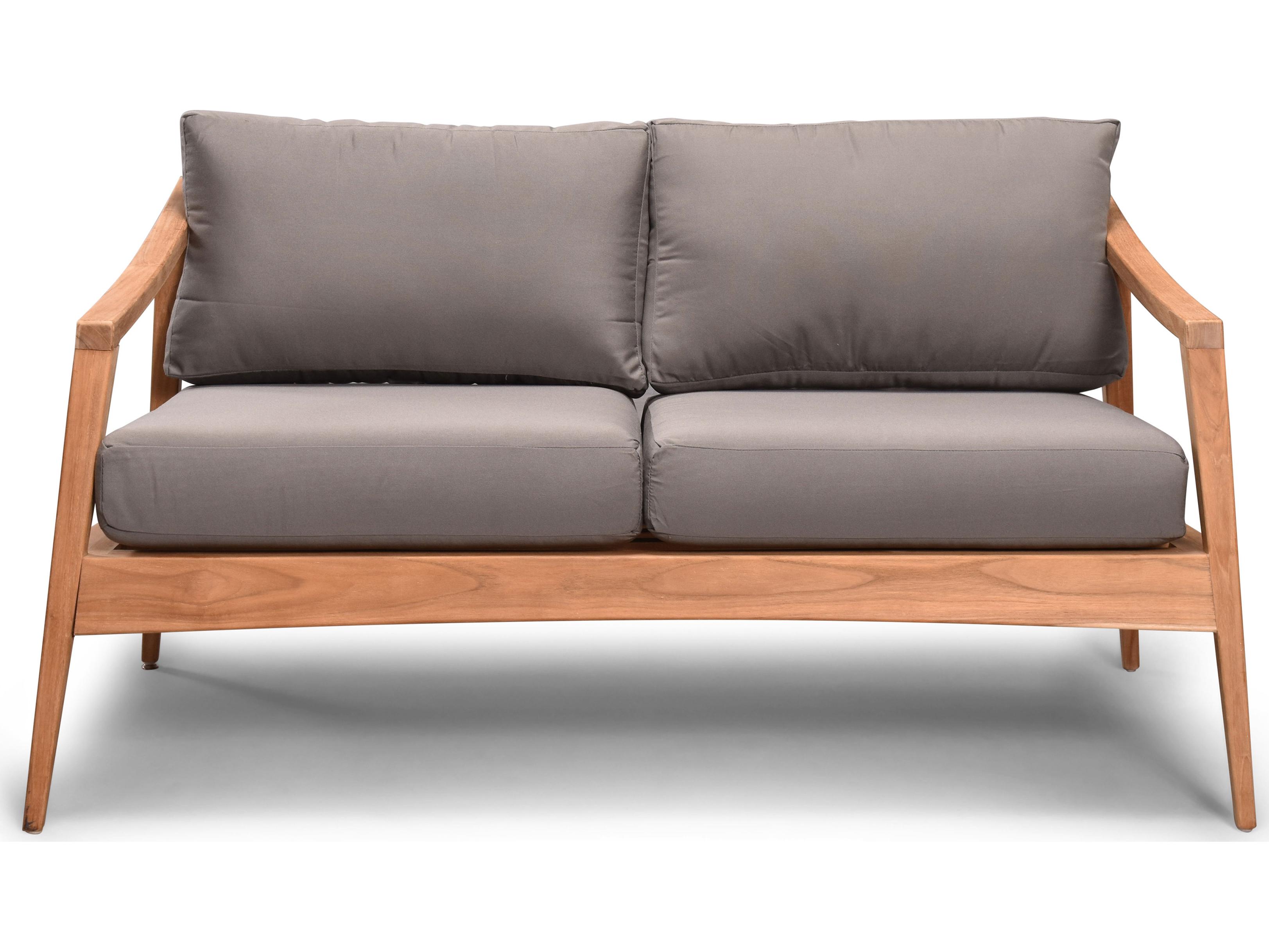 Harmonia Living Tango Teak Outdoor Patio Loveseat