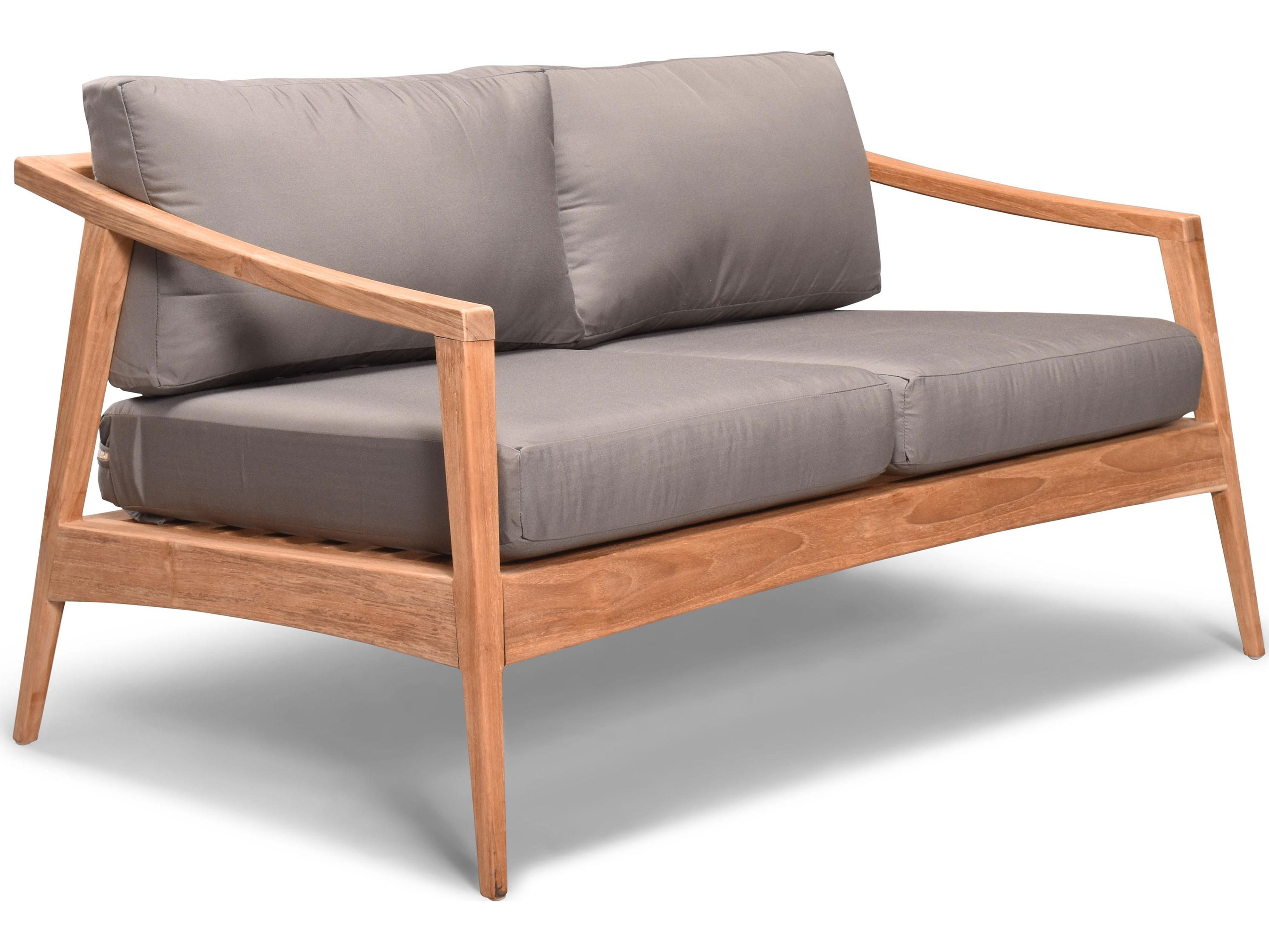 Harmonia Living Tango Teak Outdoor Patio Loveseat