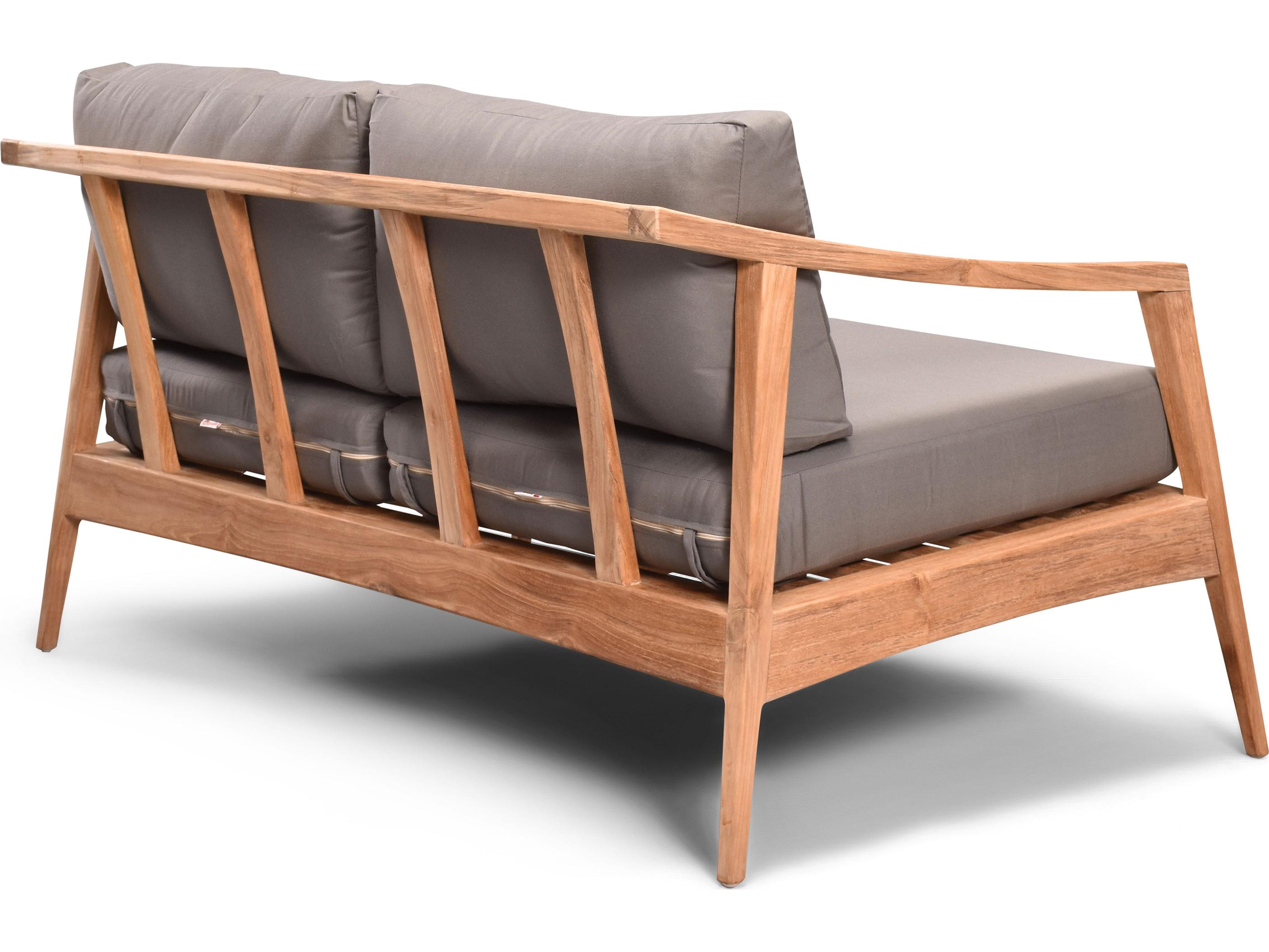 Harmonia Living Tango Teak Outdoor Patio Loveseat